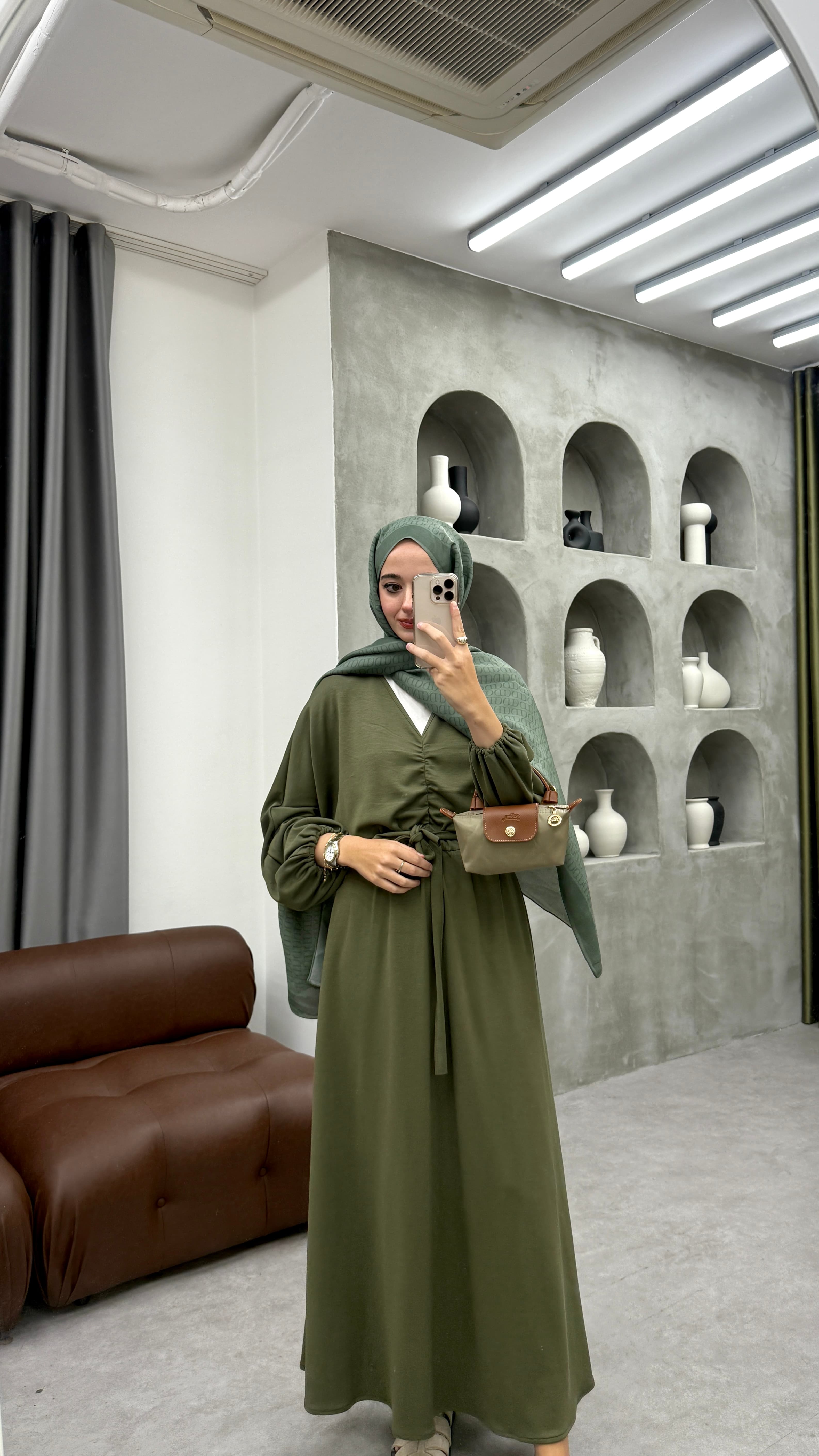 Oysh Oversize Elbise - Haki