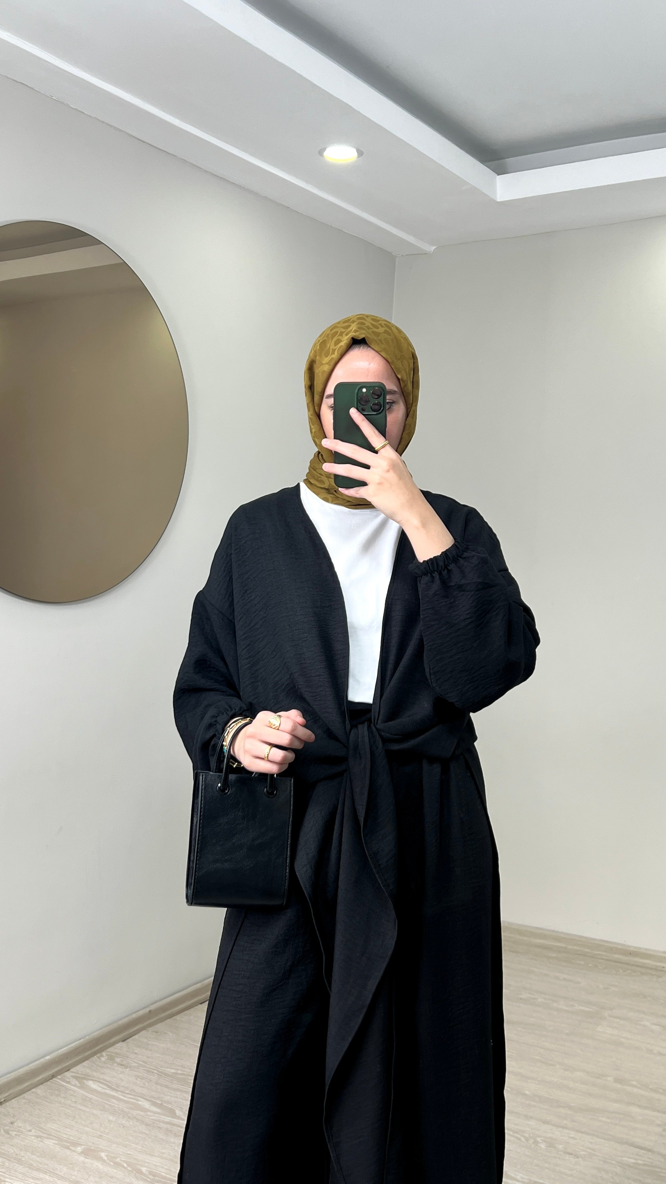 Bağlamalı Kimono Takım - Siyah