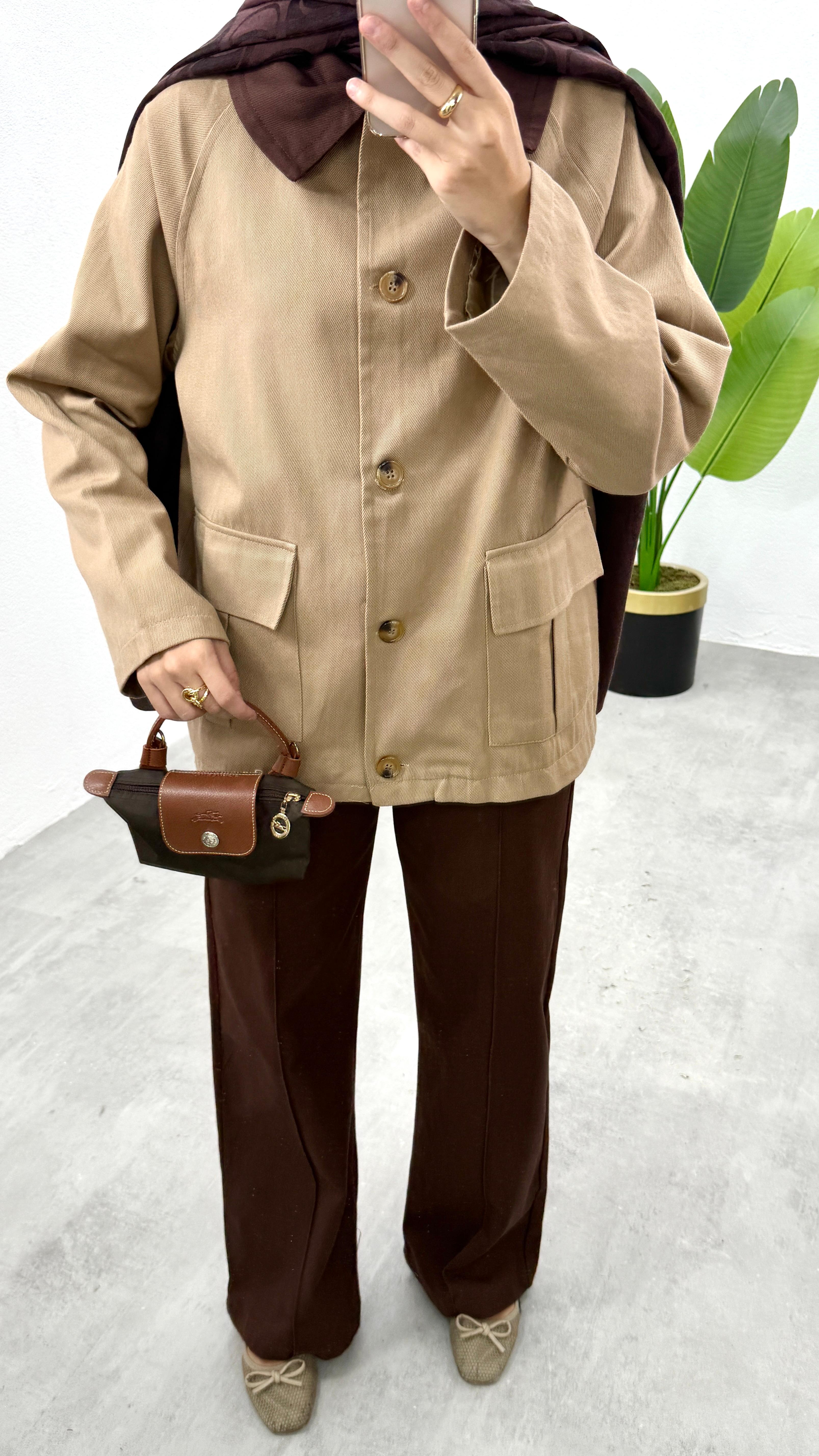 Gabardin Pantolon - Kahve