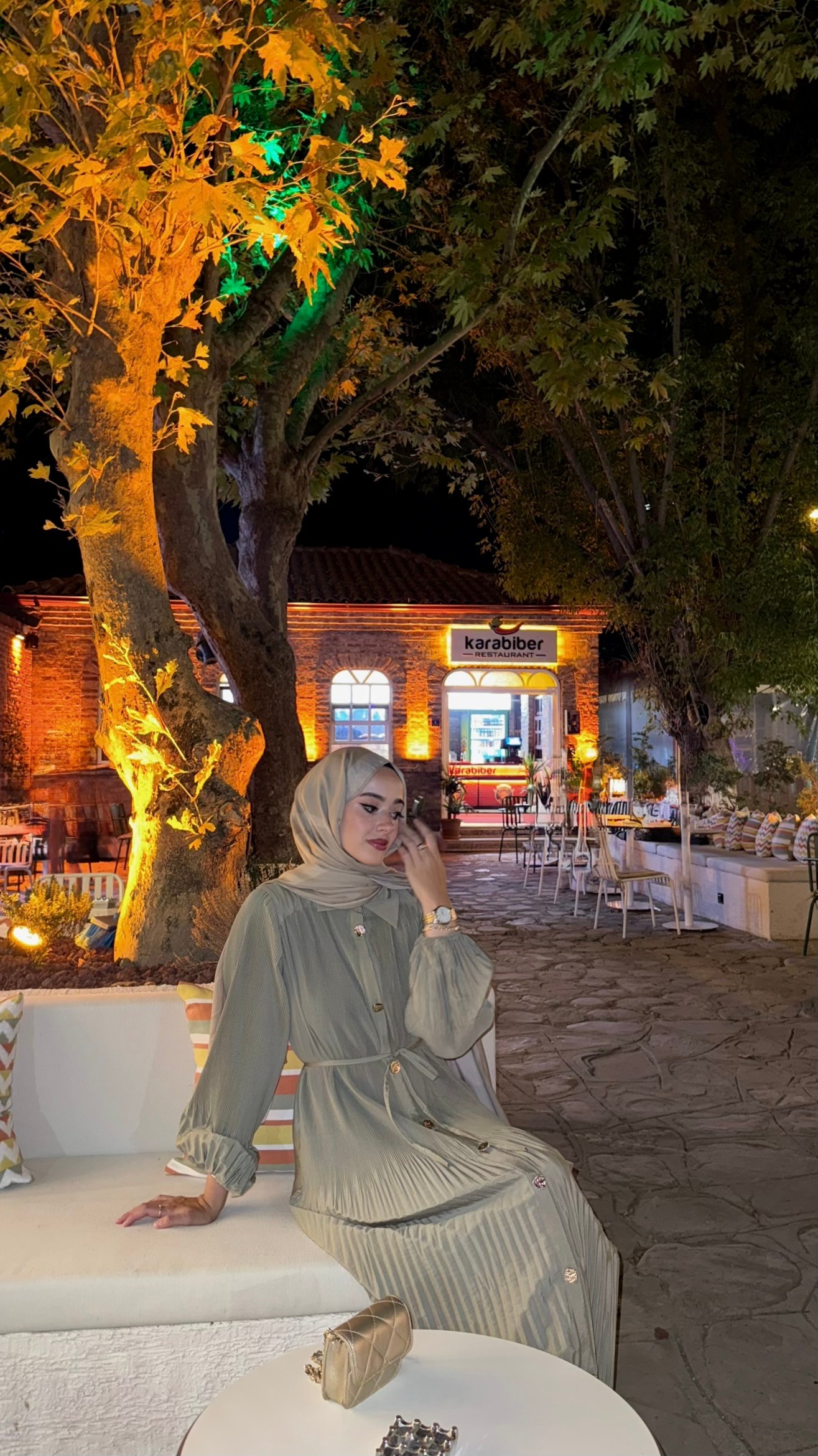 Piliseli Cupra Elbise - Çağla
