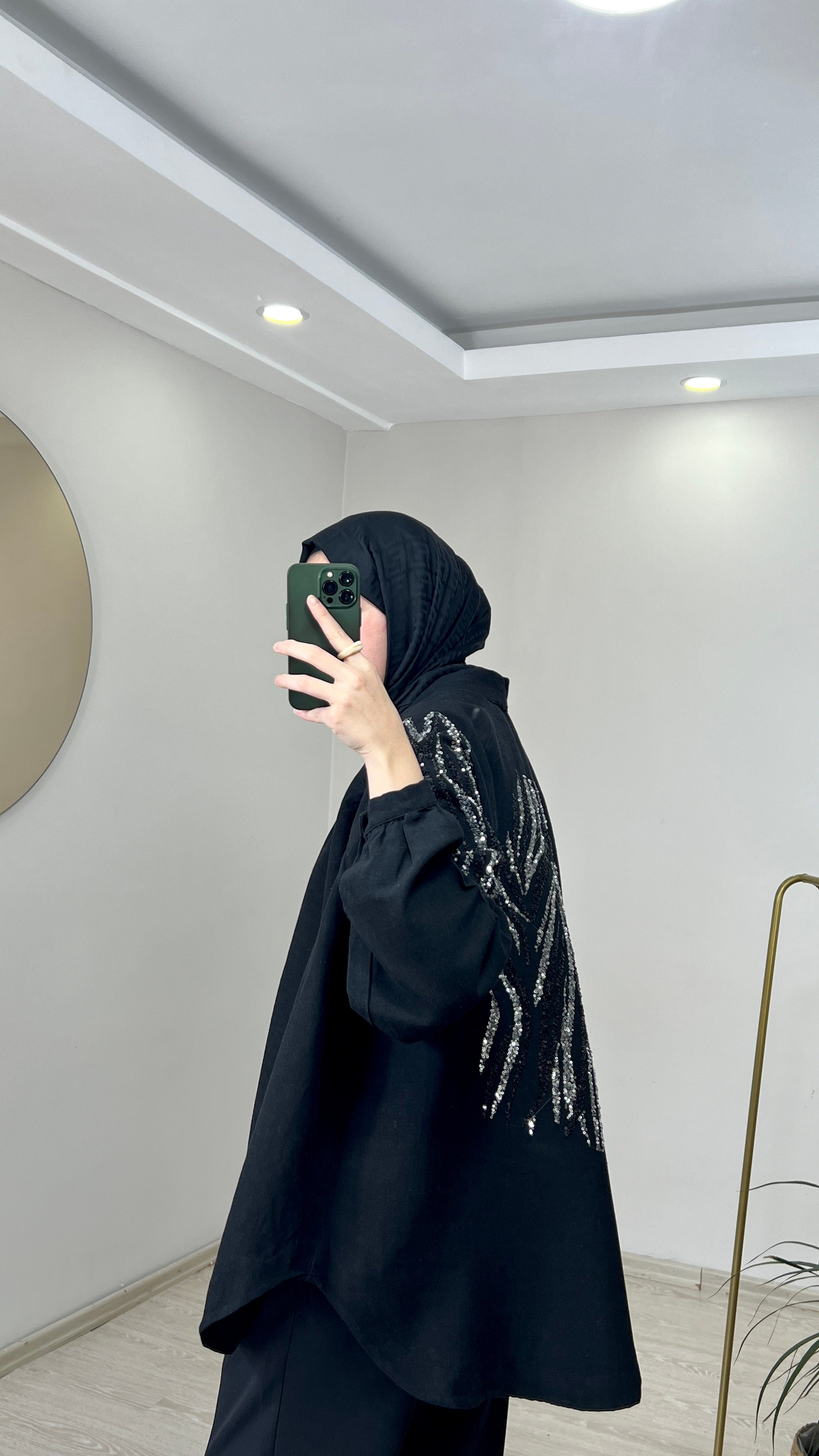 Pullu Keten Kimono