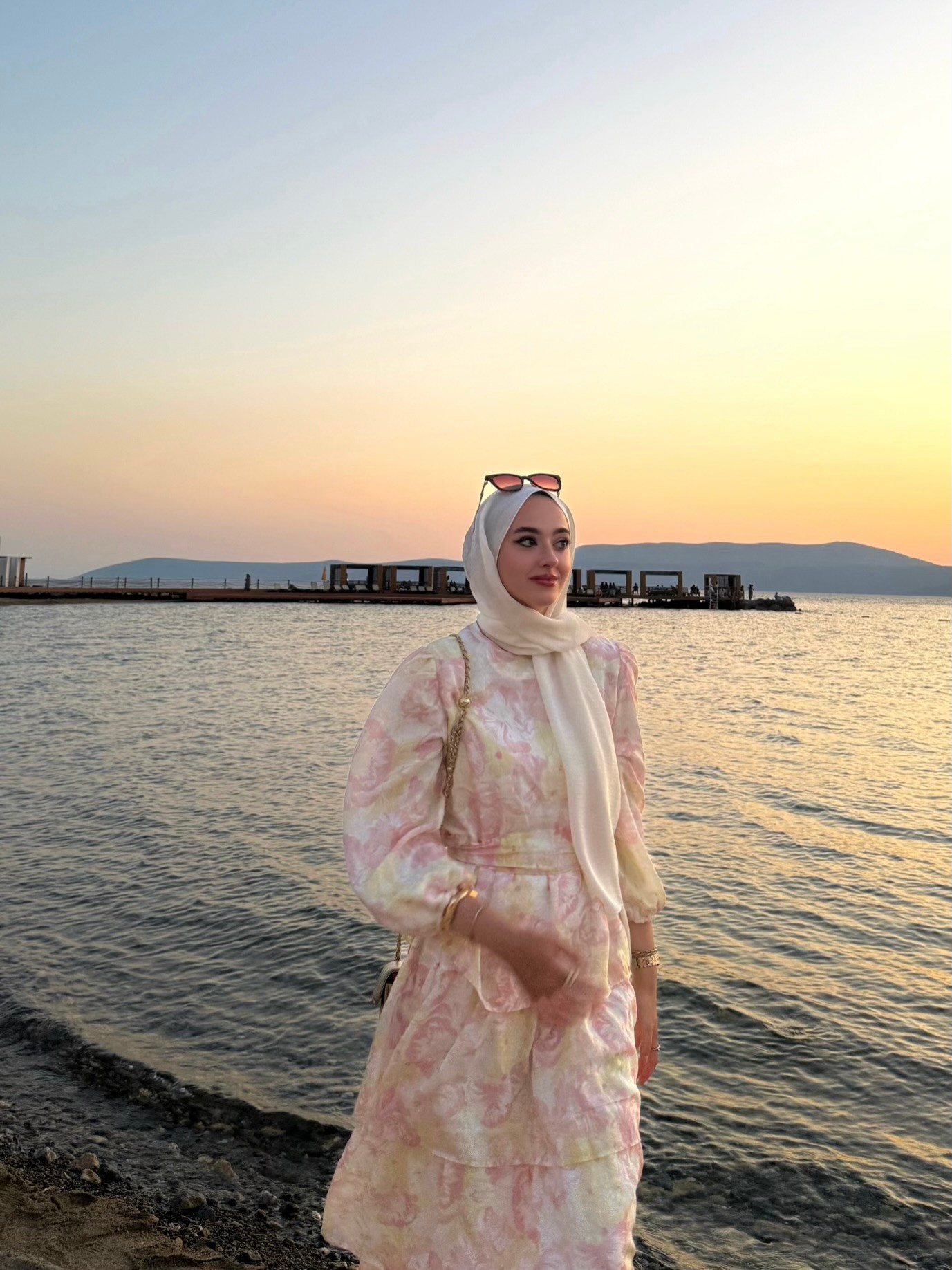Katy Fırfırlı Elbise  - Çiçekli