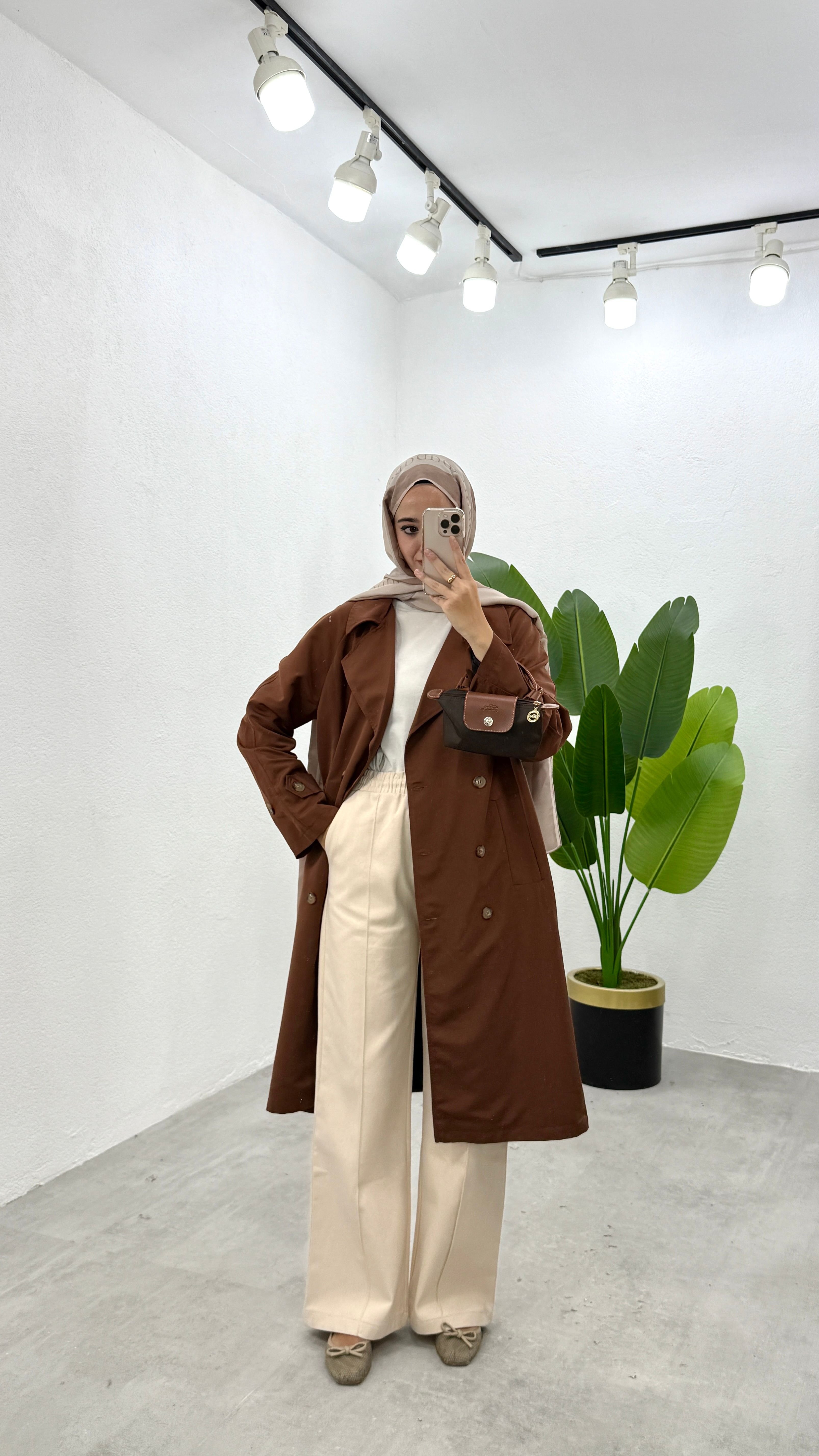 Gabardin Pantolon - Taş