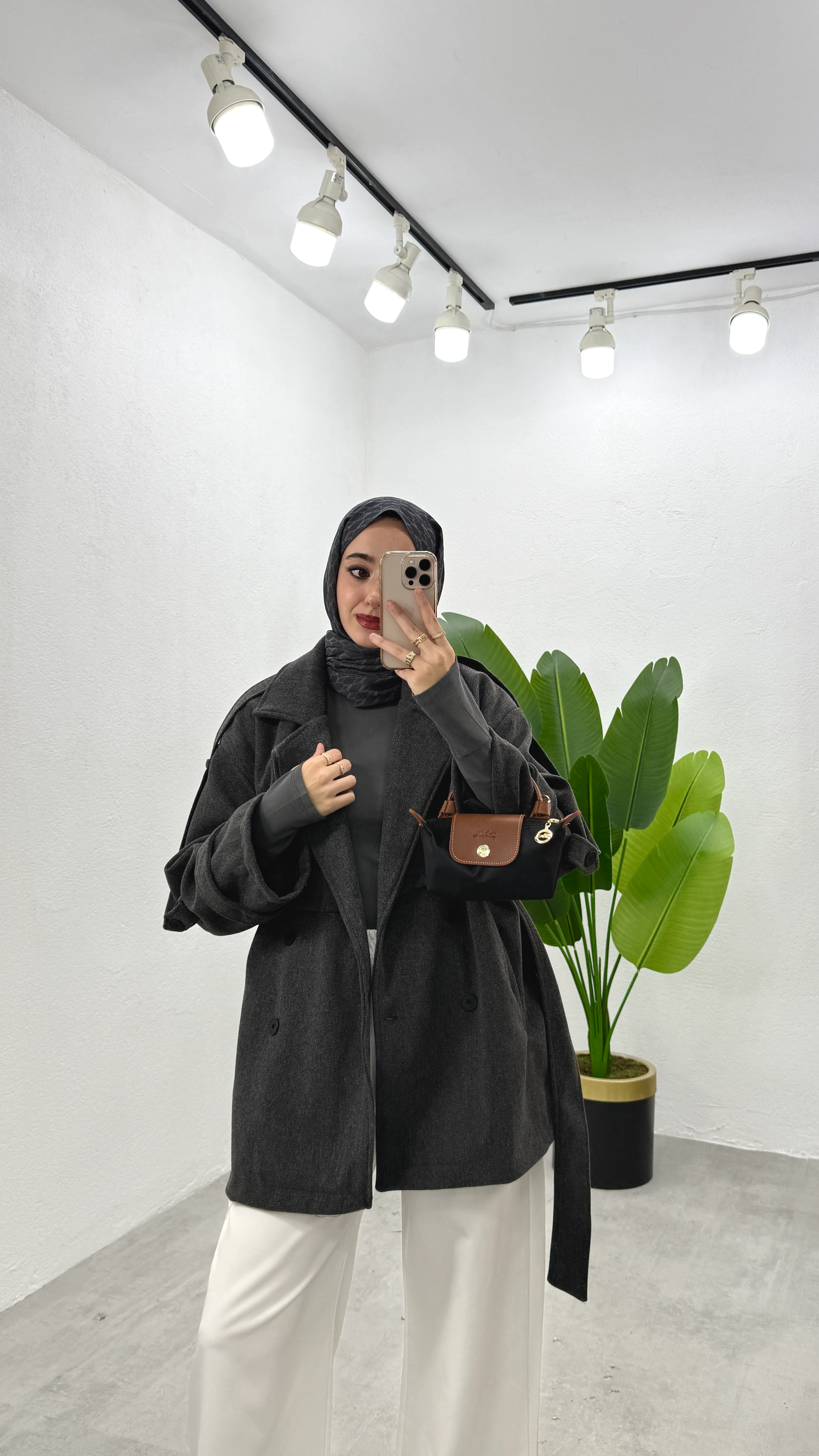 Araboy Kaşe Kaban - Antrasit