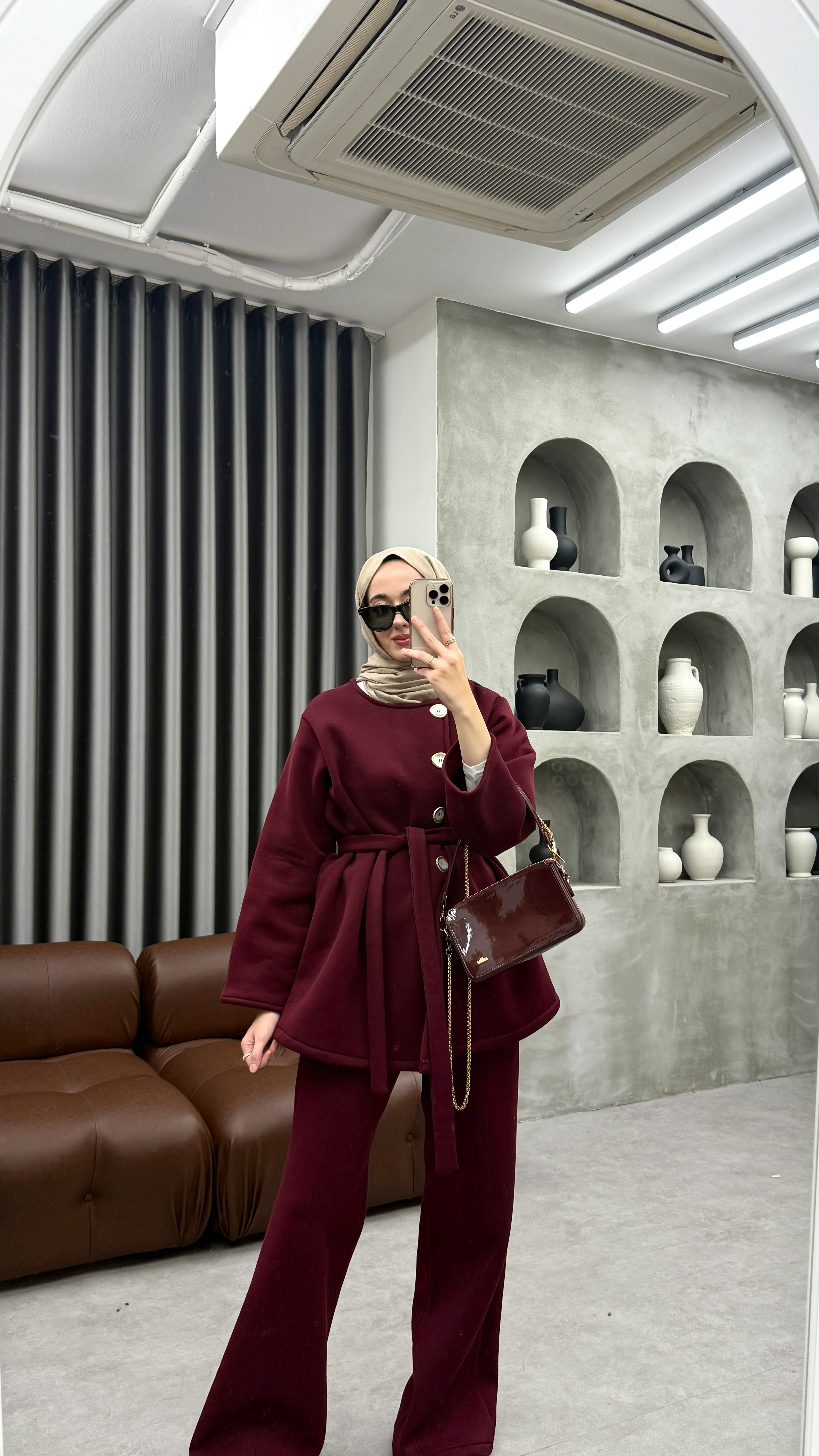 Oslo Şardonlu Takım - Bordo