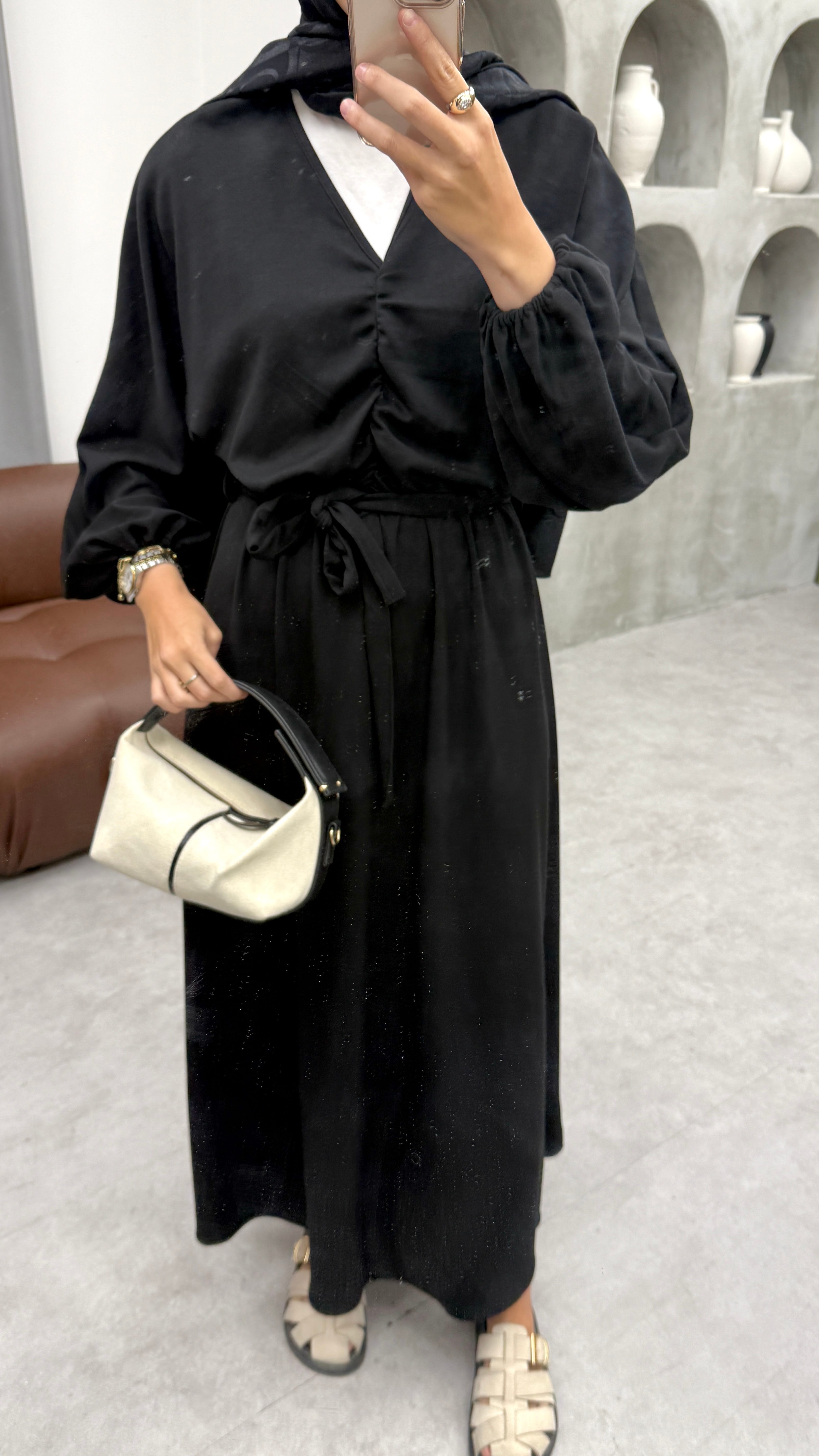 Oysh Oversize Elbise - Siyah