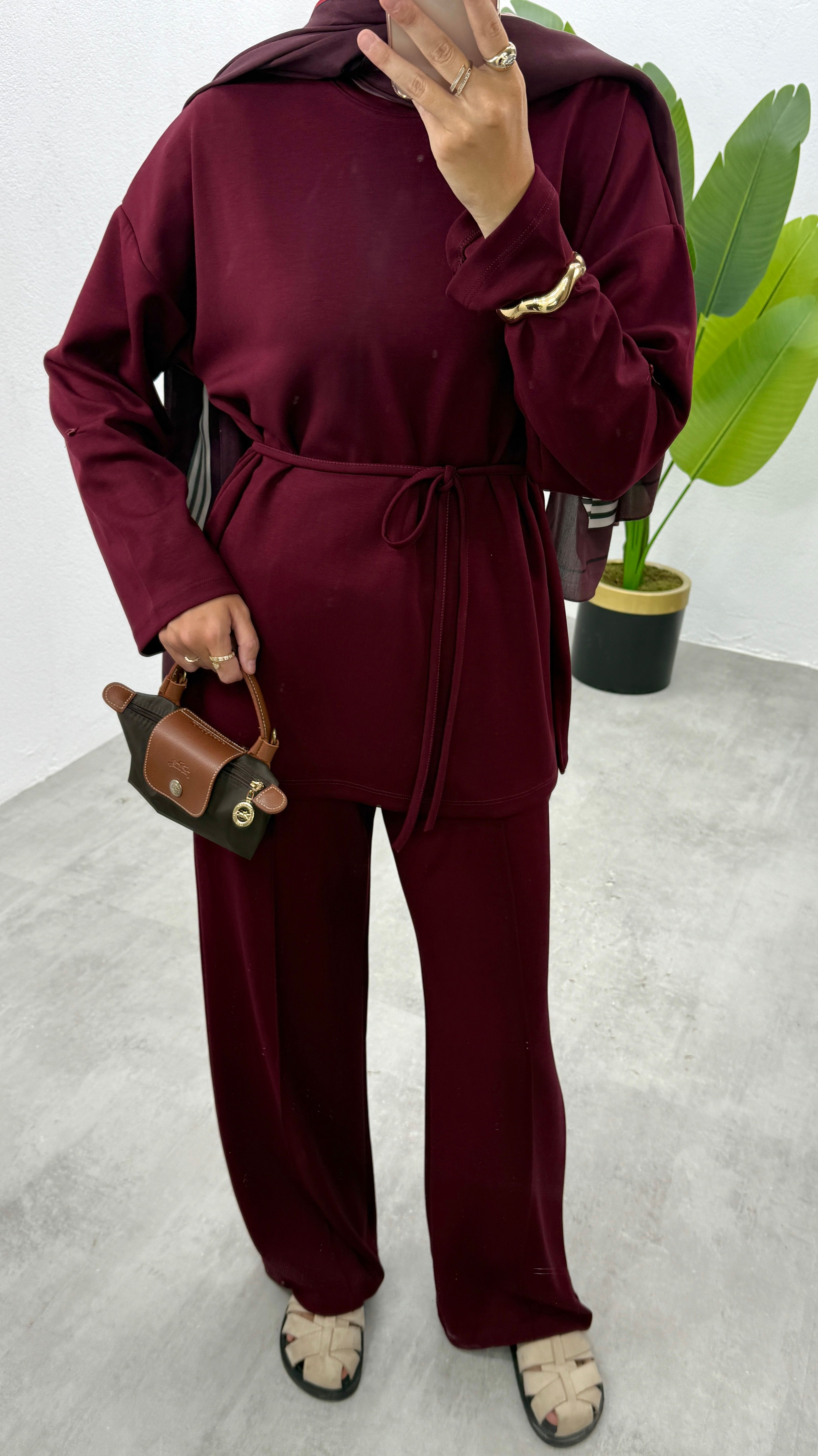 Oysh İkili Takım - Bordo