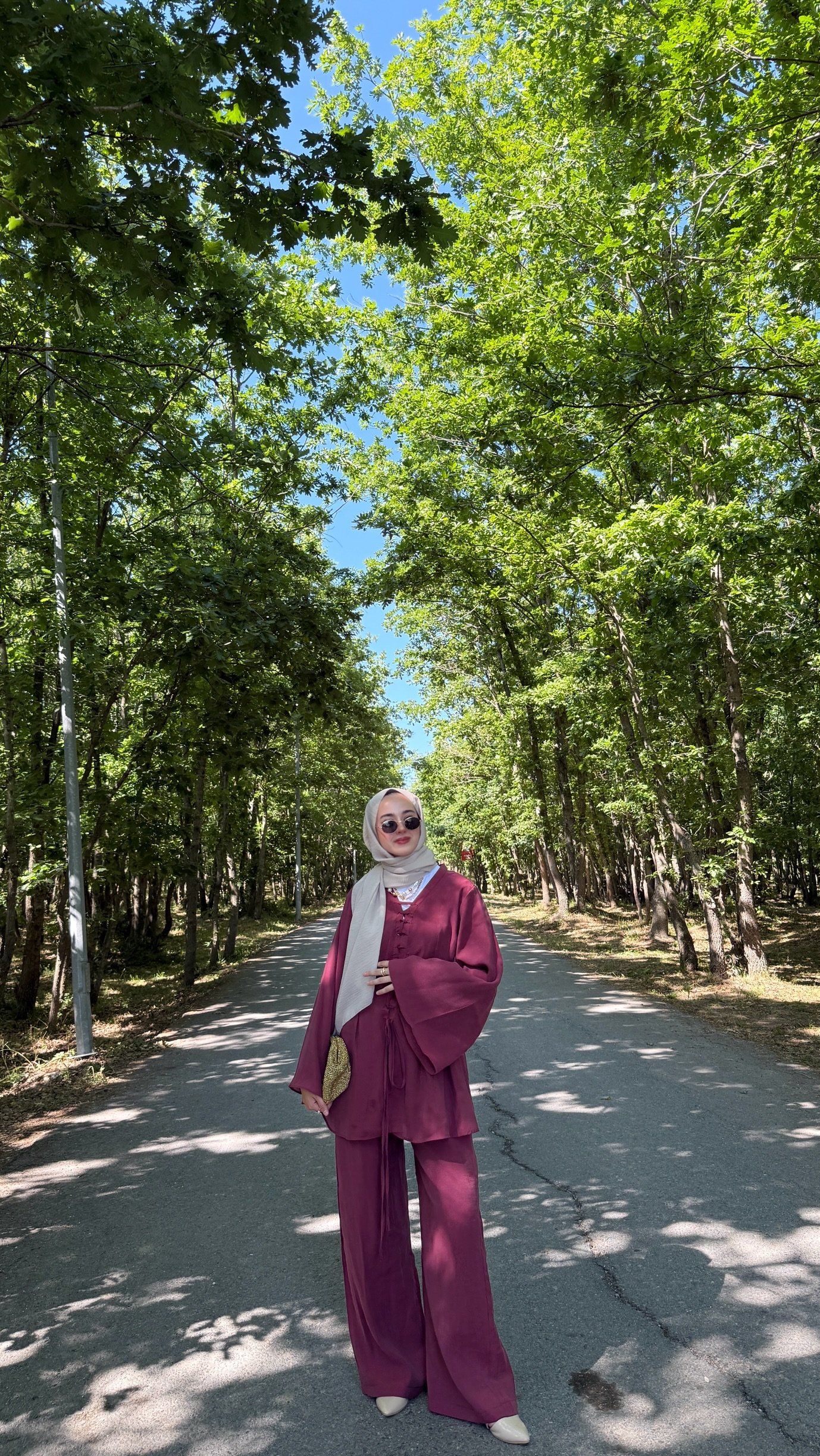 Ahu Pamuk Vual Takım - Mürdüm