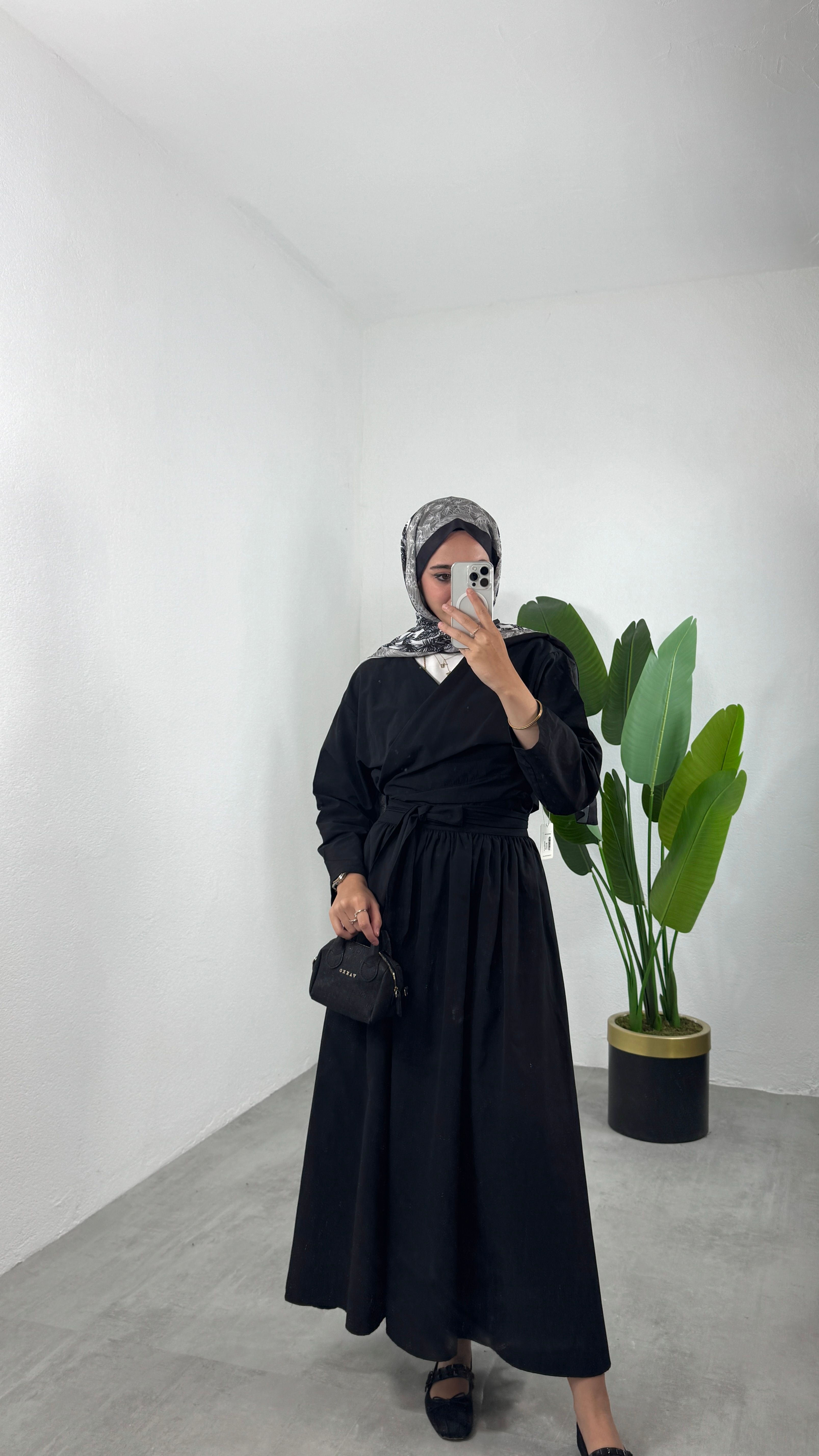 Bağlamalı Kimono Etekli Takım