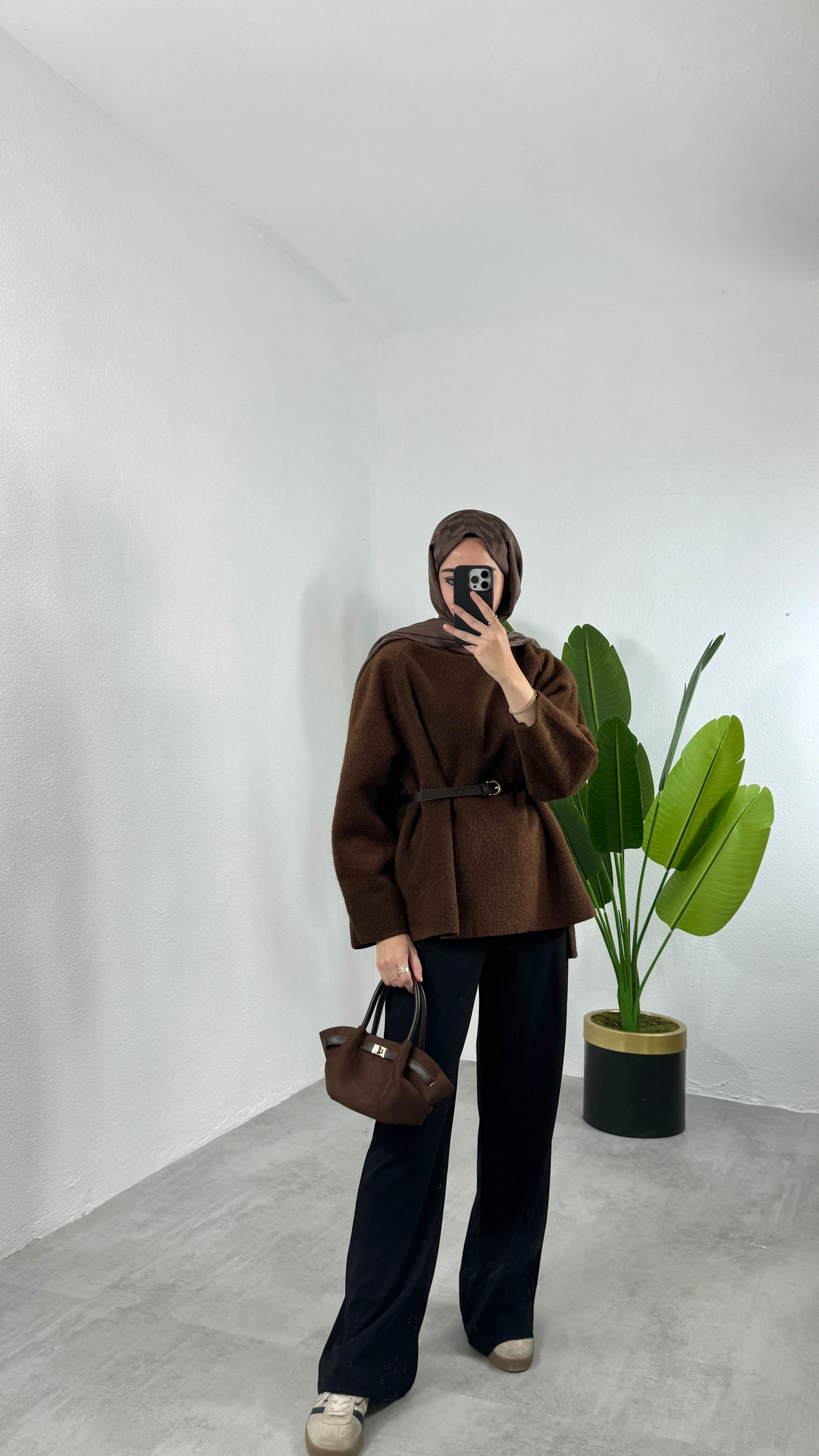 Kaşe Sweat - Kahve