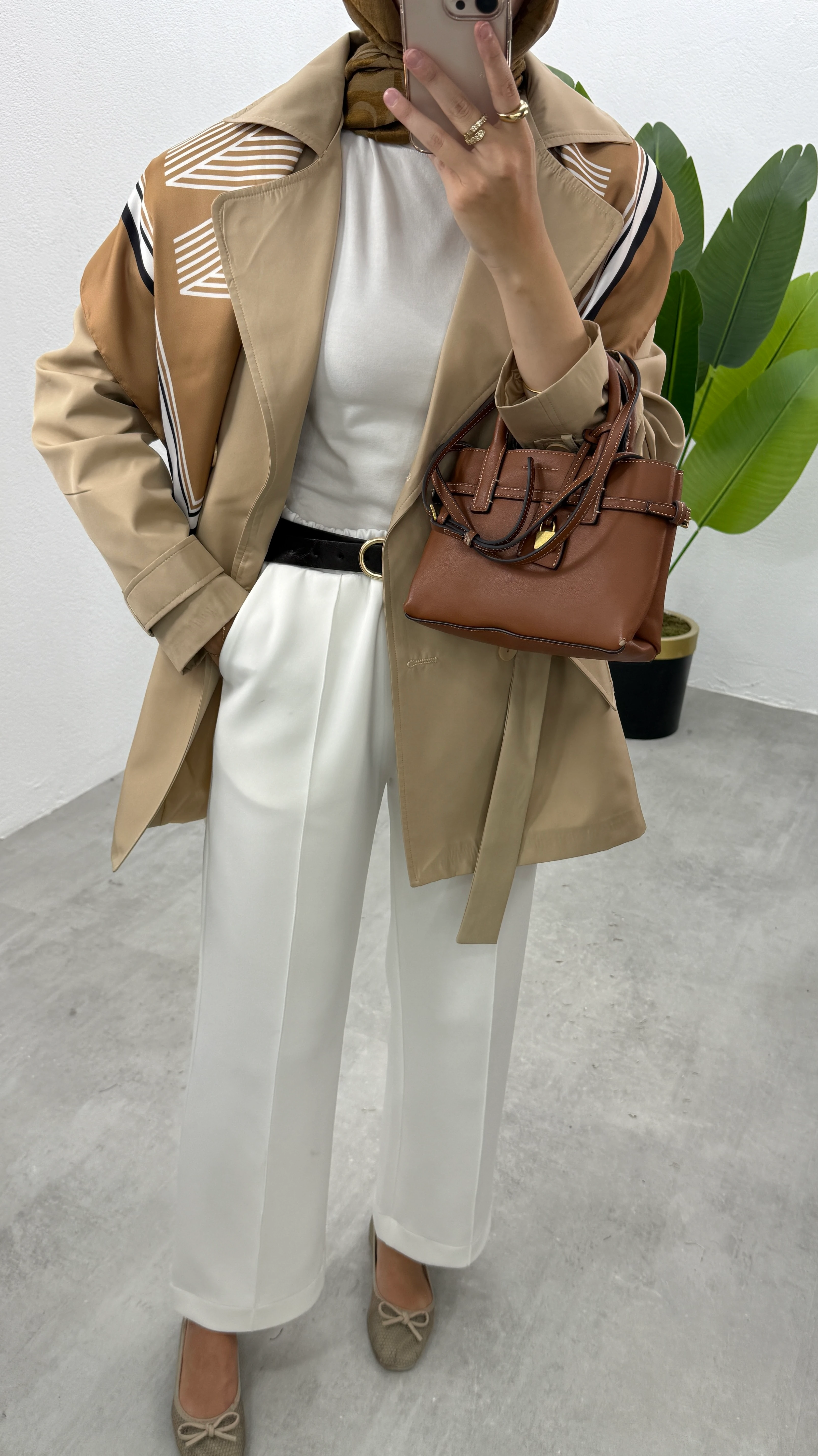 Kısa Eyyo Trençkot - Bej