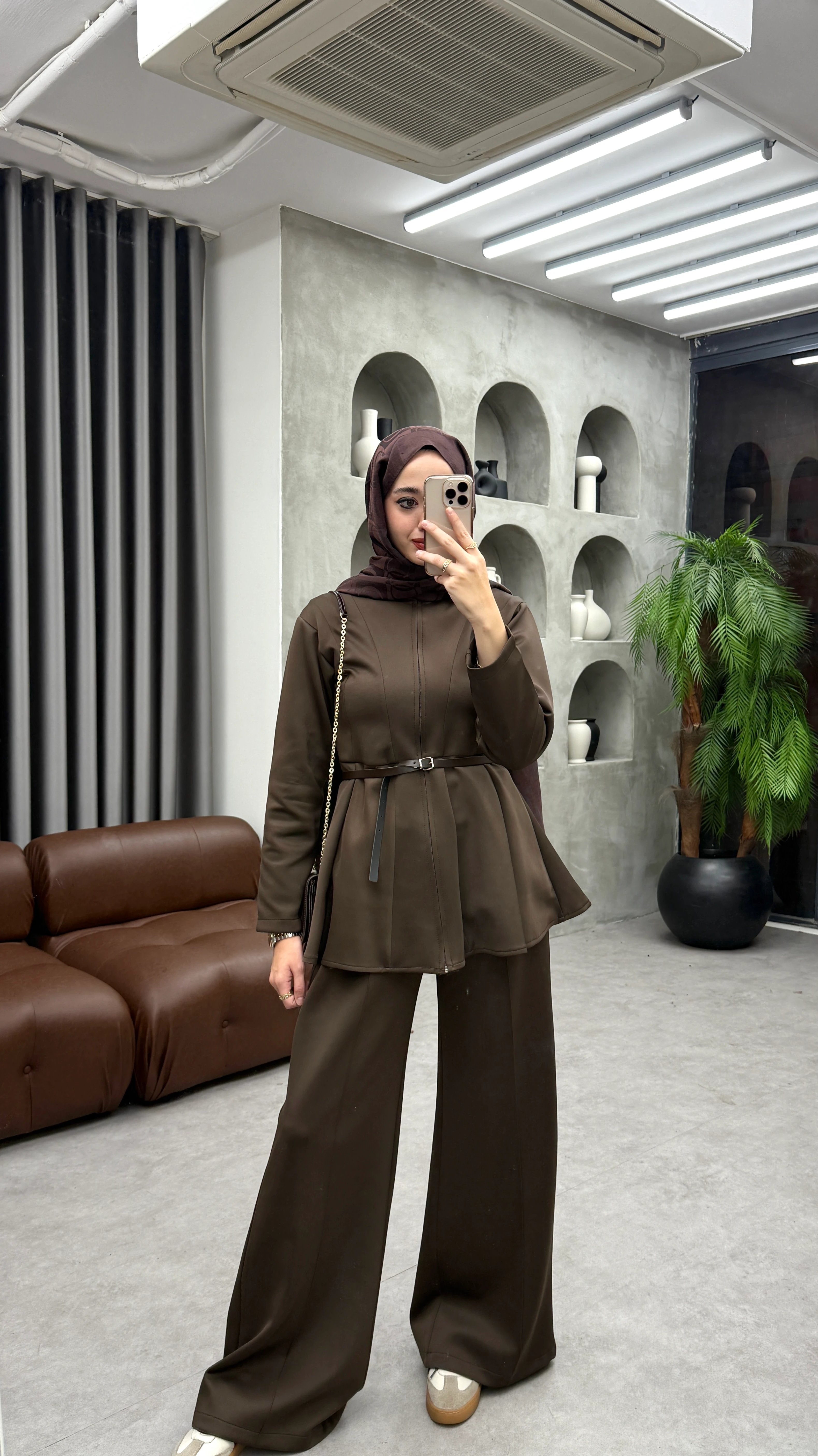 Suzi Scuba Takım - Kahve