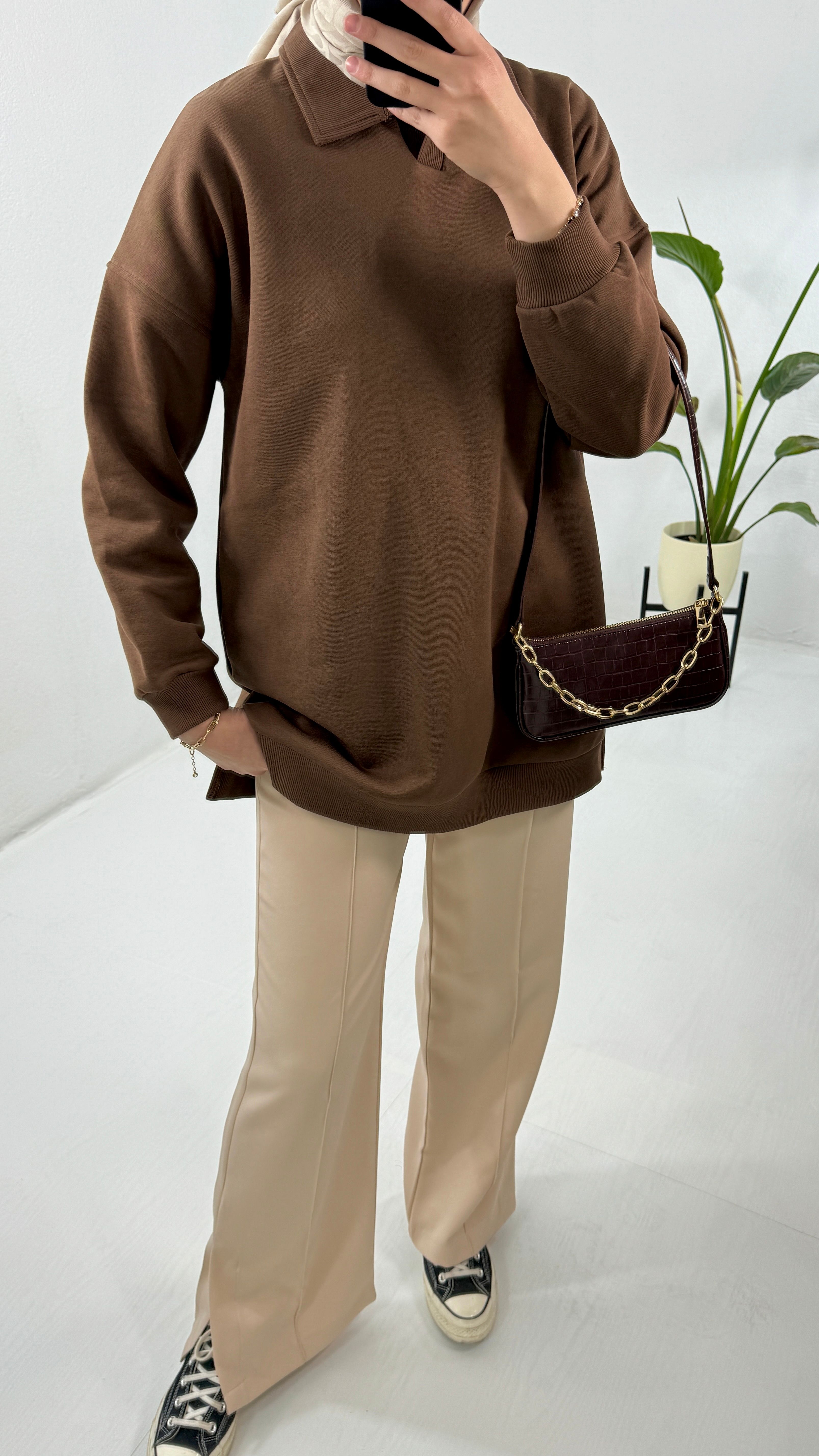 Polo Sweat - Kahve