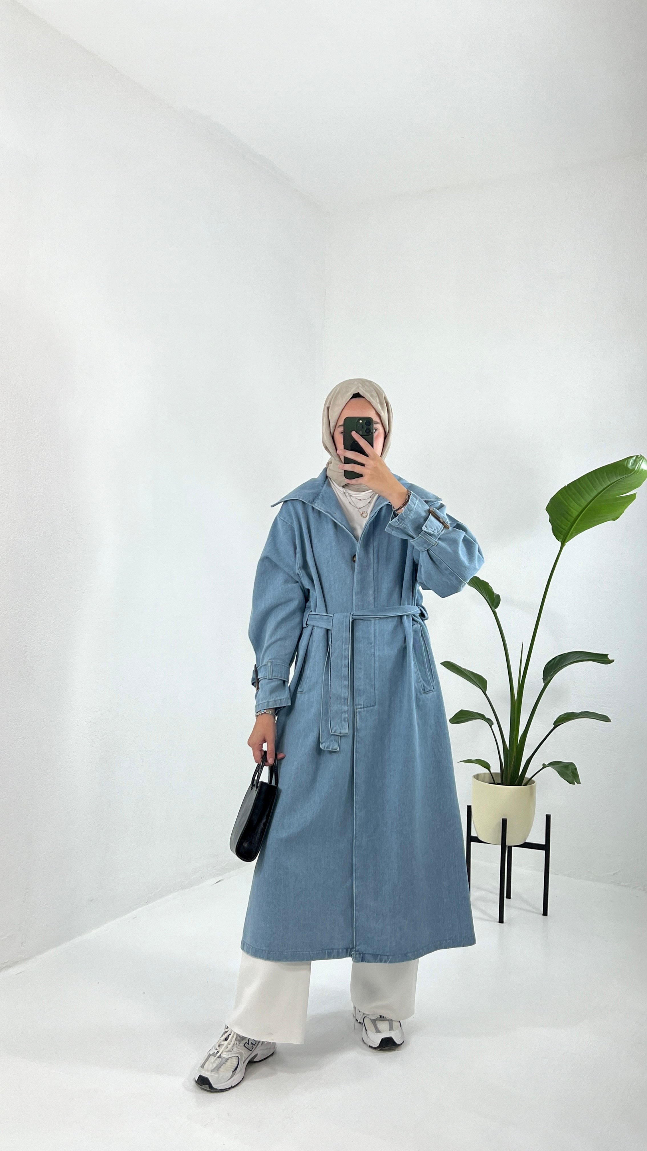 Denim Trençkot