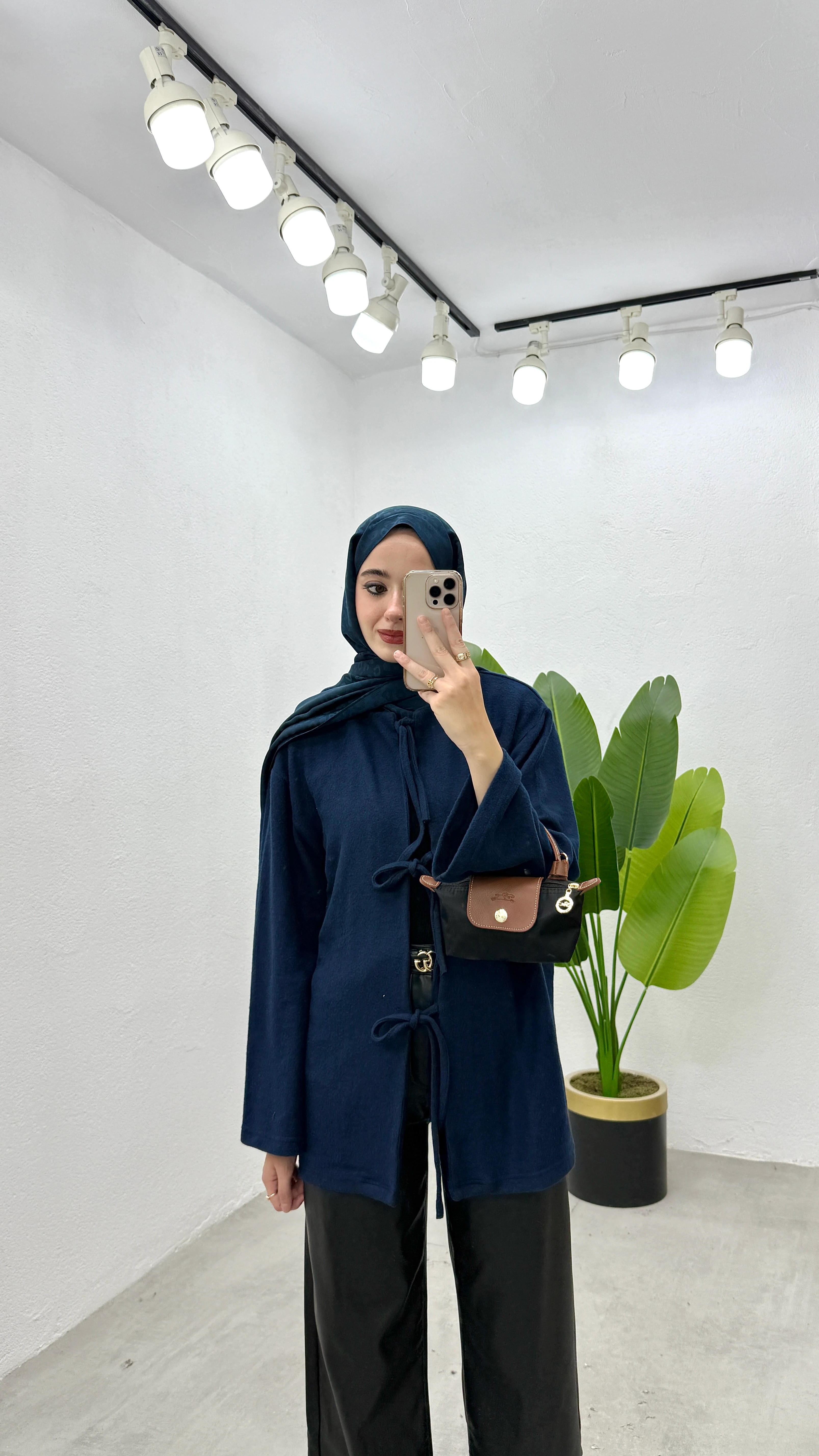 Bağlamalı Yumy Hırka - Lacivert