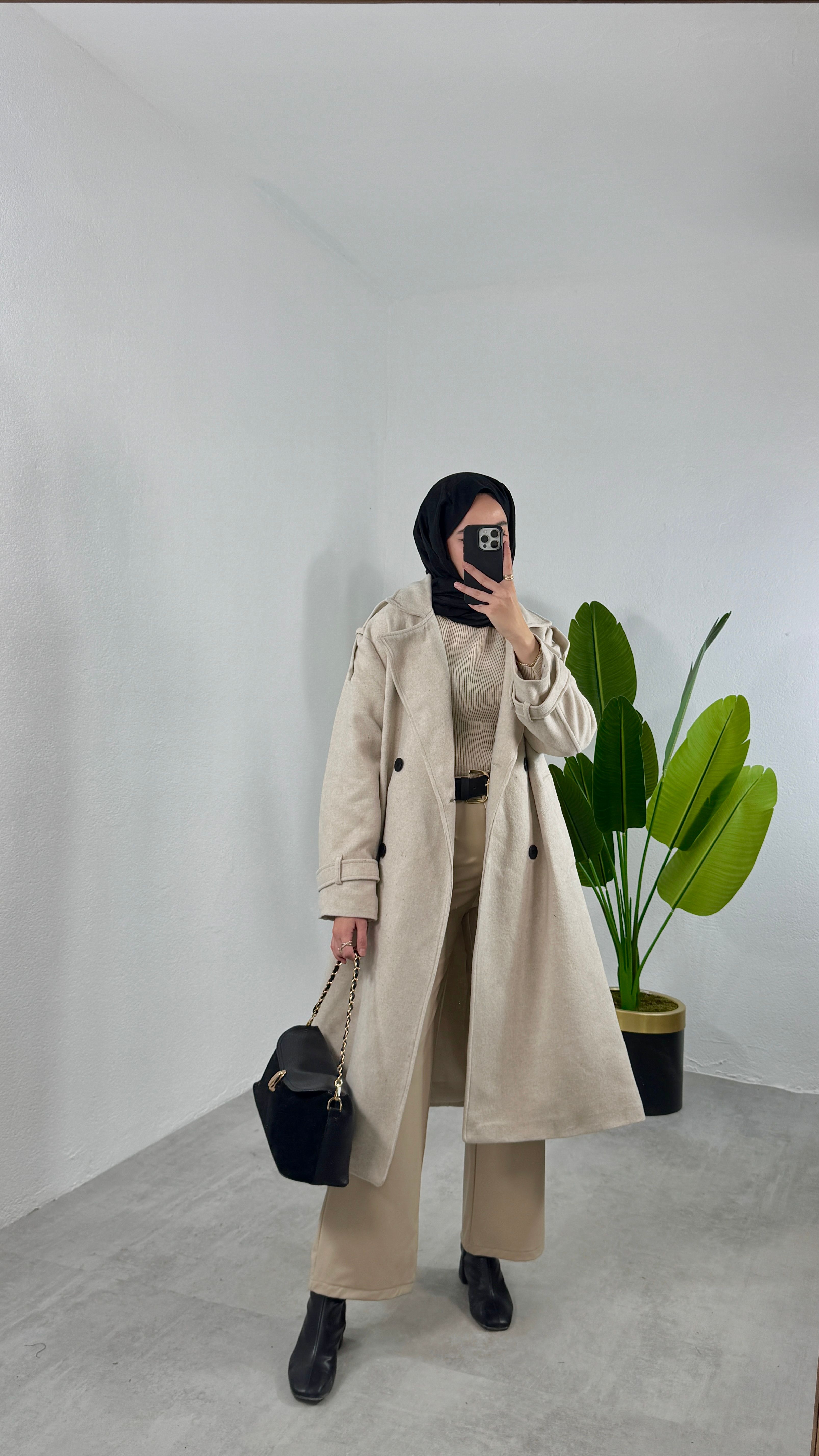 Massimo Oversize Kaban - Taş