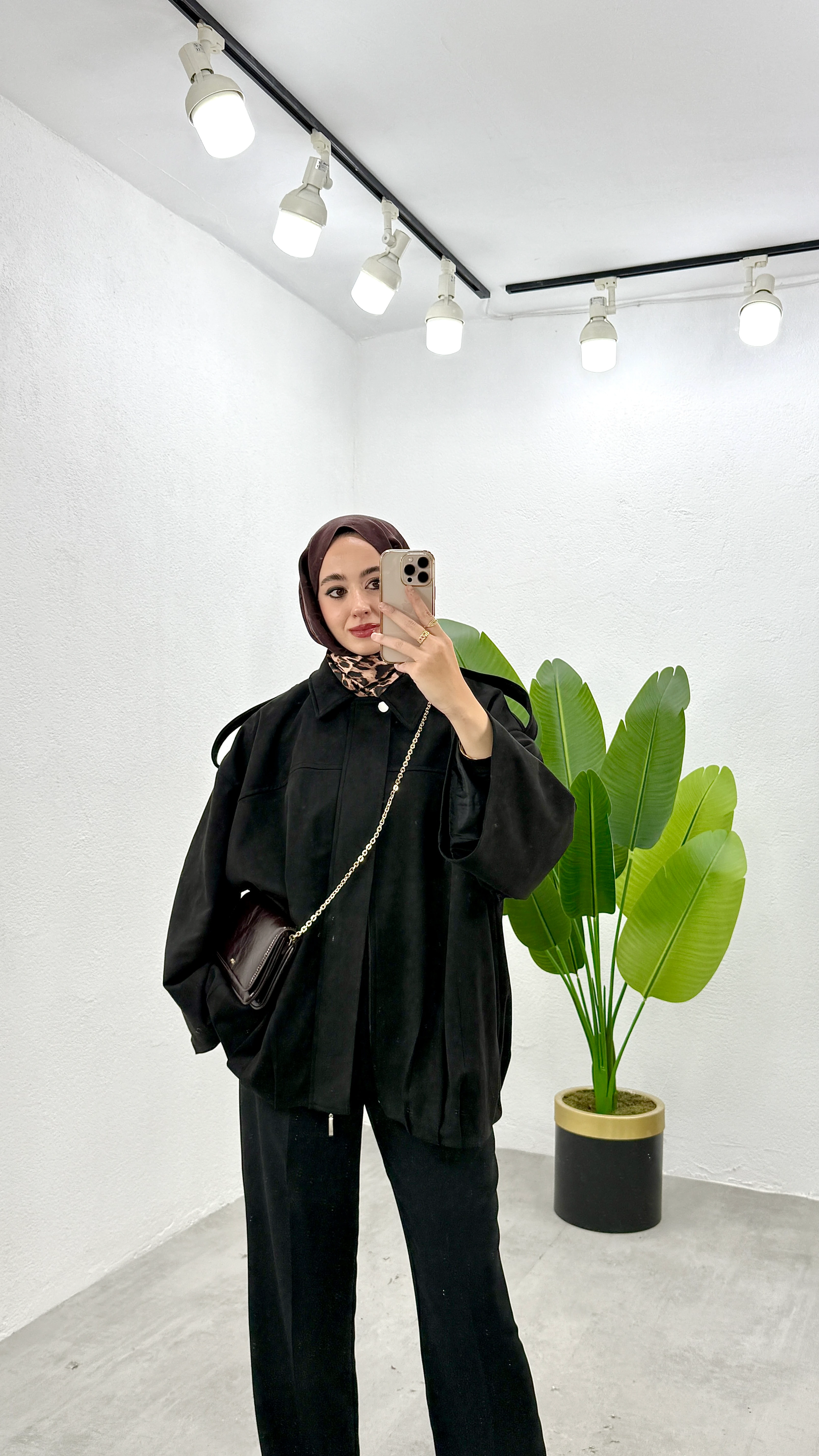 Bomber Süet Ceket - Siyah