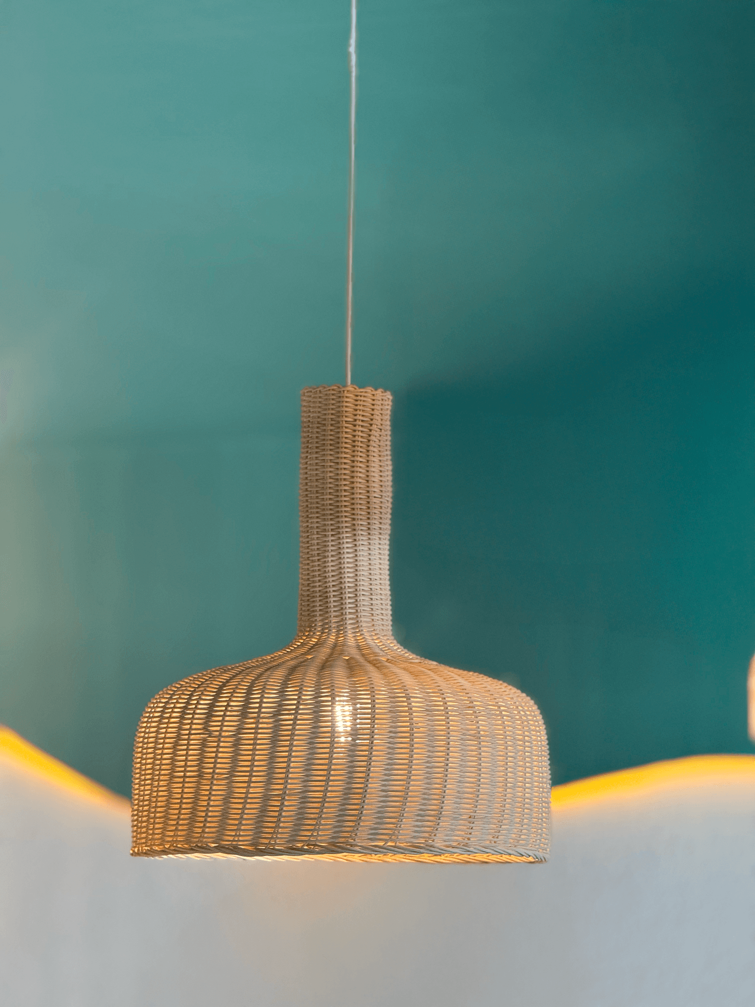 3’lü Olympia Büyük Rattan Avize Set