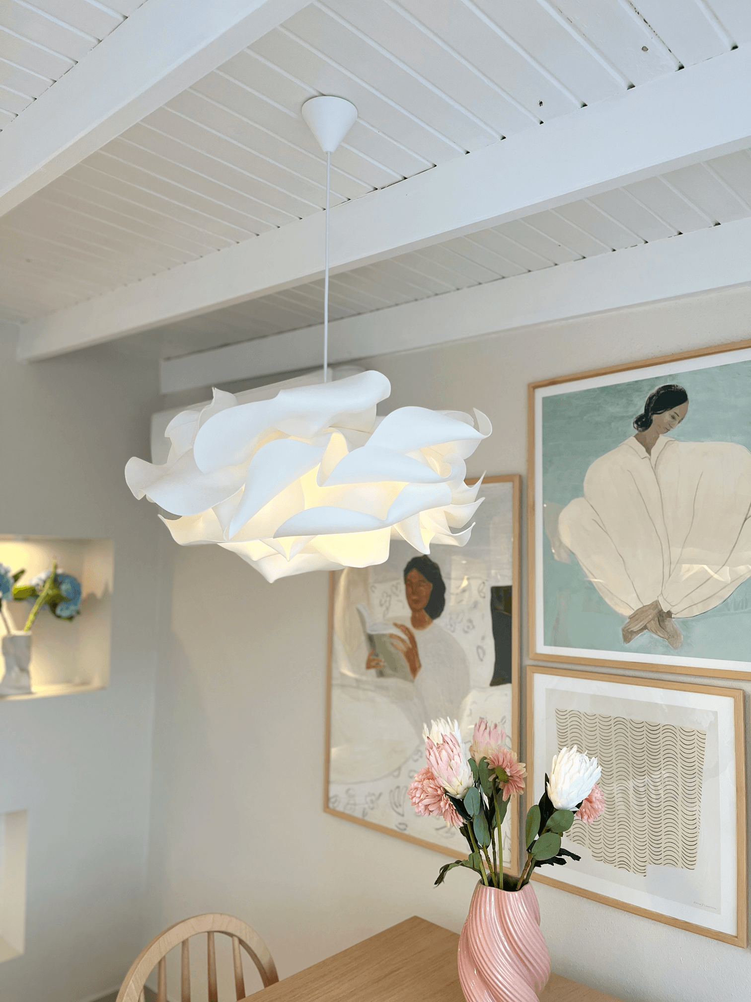 Vehha Design Eva White Modern Pendant Chandelier