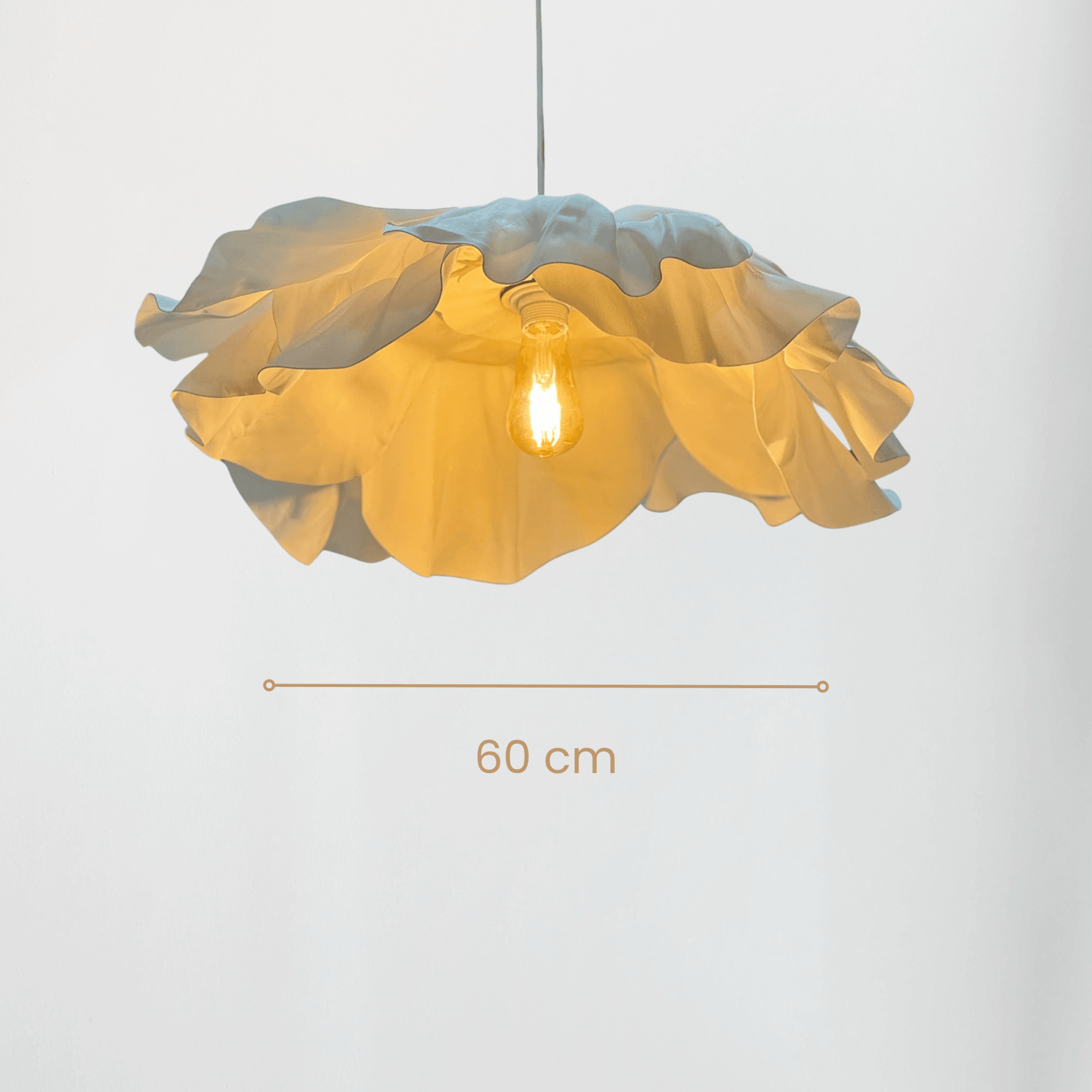 Eva 2 Katlı Anemon Tasarım Modern Avize;Tüm Ürünler Tüm Çap 60 cm