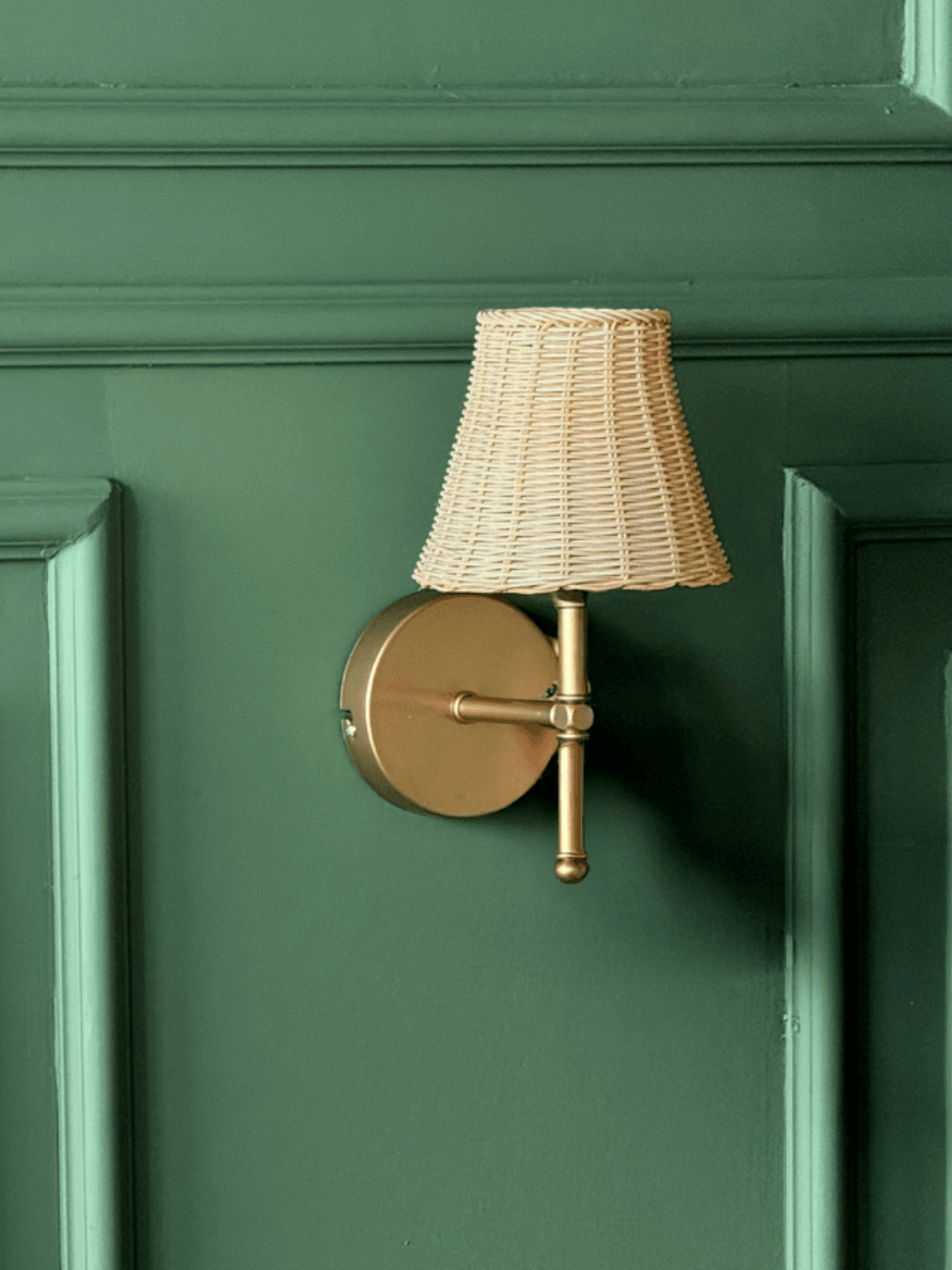 Bohemian Wicker Rattan Handmade Led Sconce