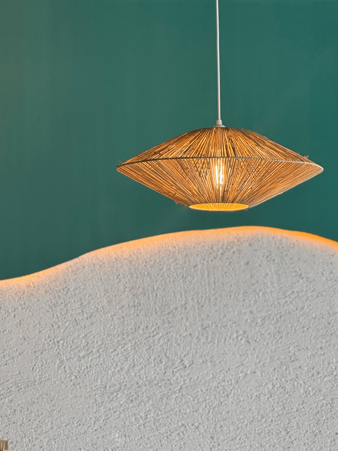 Andros Raffia Transitional Pendant Chandelier