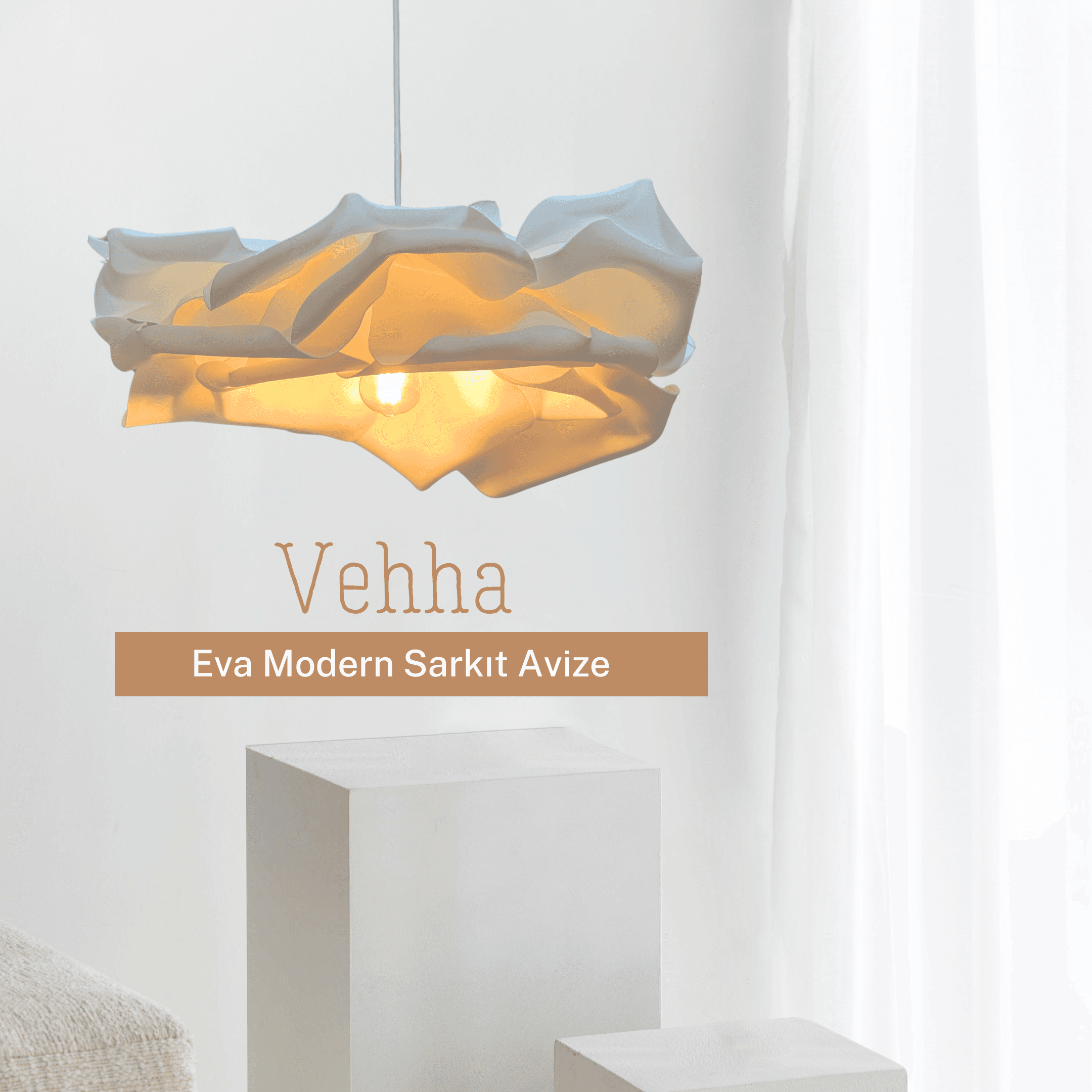 Vehha Design Eva White Modern Pendant Chandelier