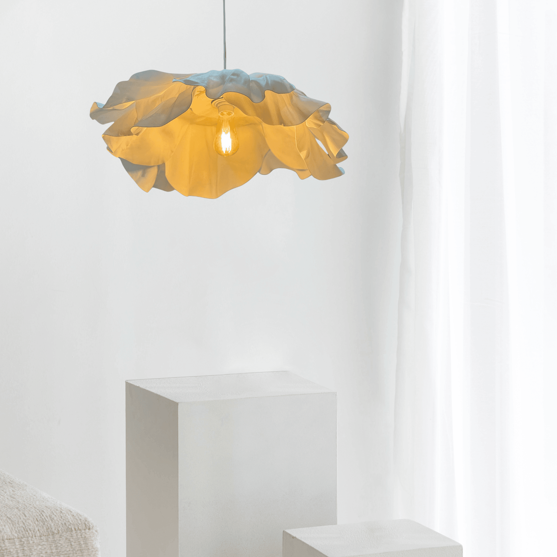 Eva 2 Katlı Anemon Tasarım Modern Avize;Tüm Ürünler Tüm Çap 60 cm