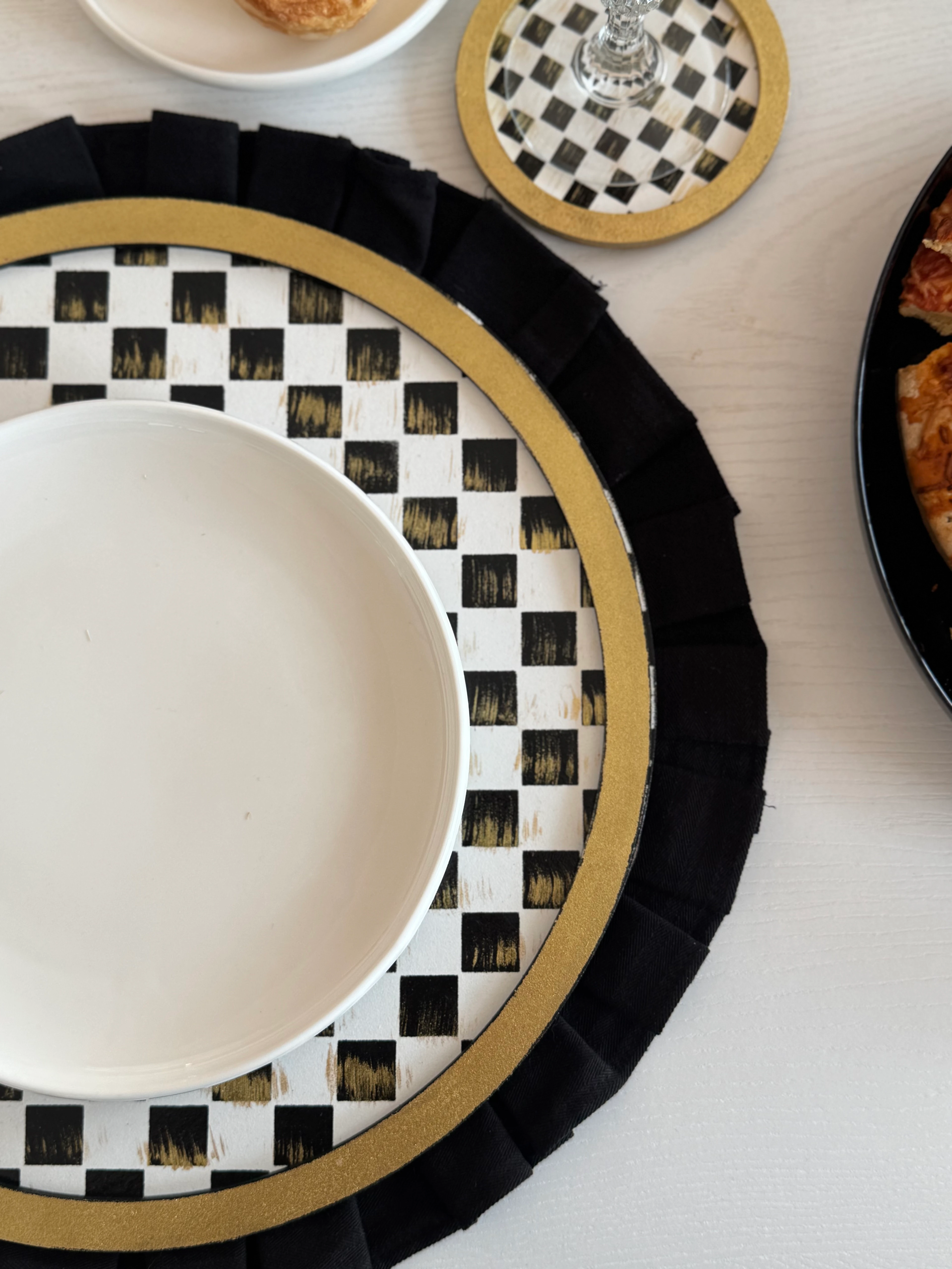 Premium Mackenzie Dama Desen Eskitme Gold Supla