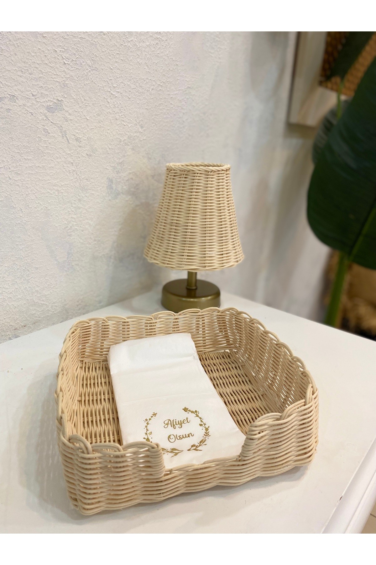 Rattan Peçetelik 22x22 cm