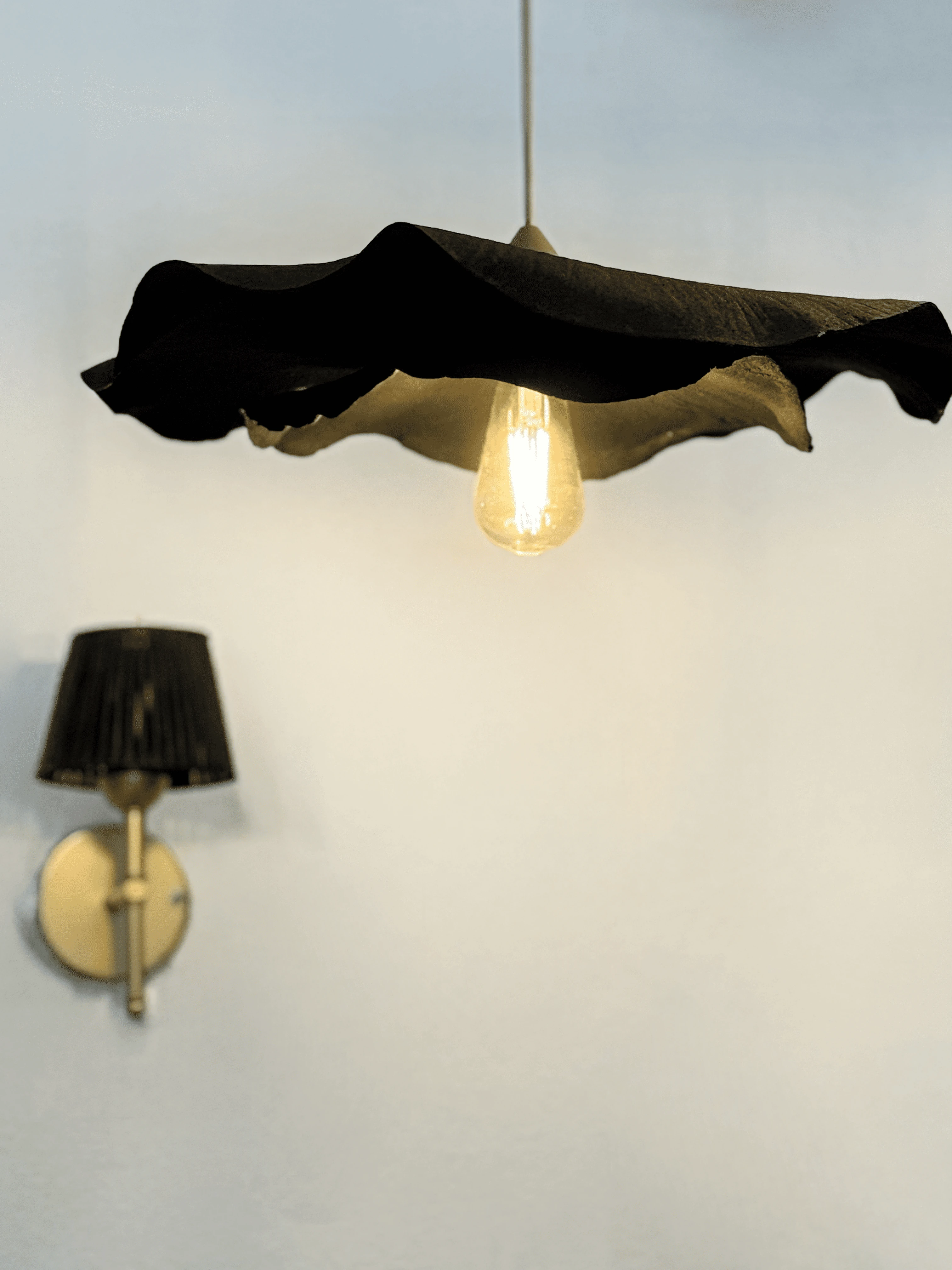 Modern Dark Avf Siyah İki Katlı Sarkıt Avize