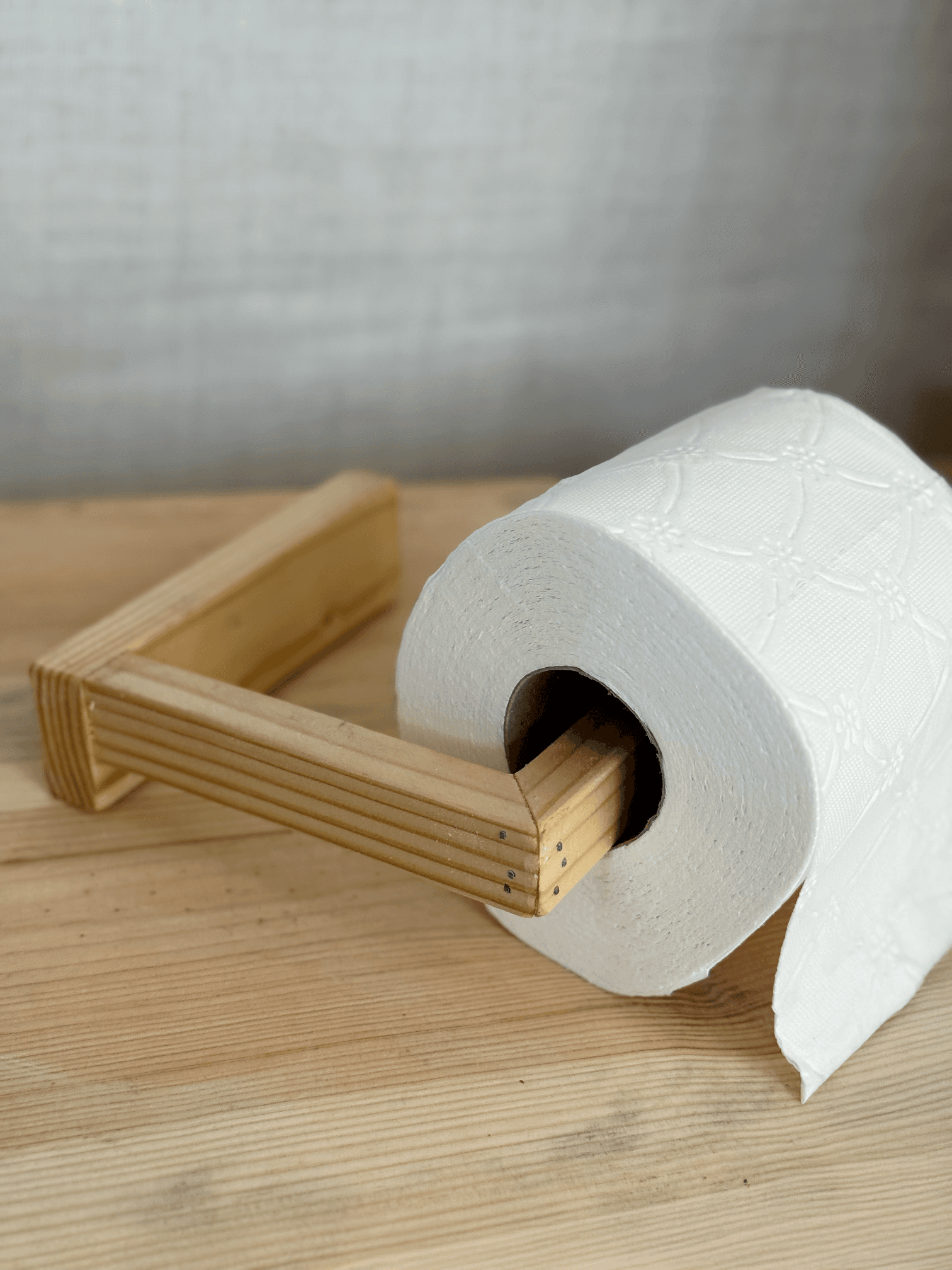 Ahşap Tuvalet Kağıtlığı Tuvalet Peçete Askılığı