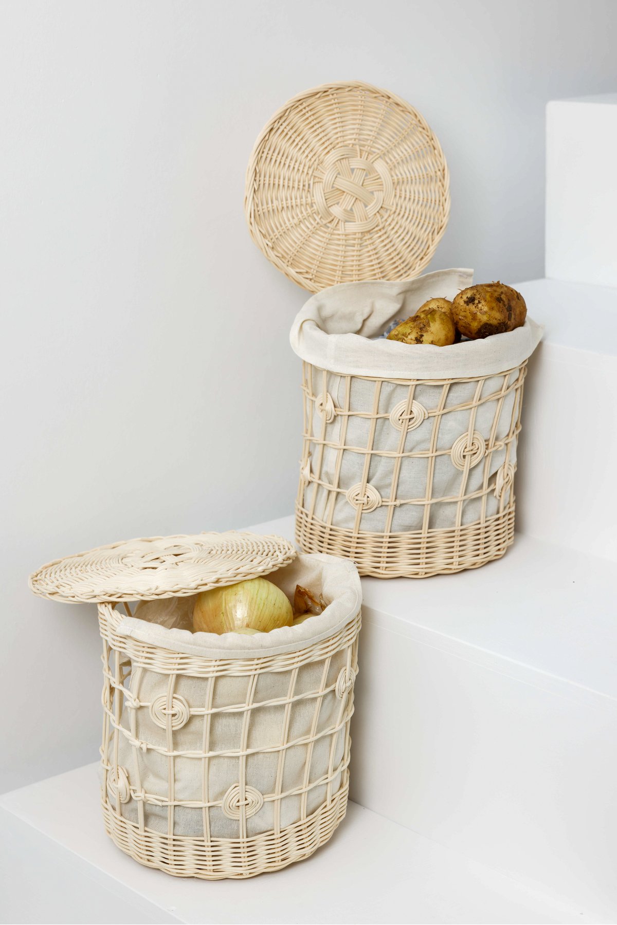 Rattan Patates Soğanlık 2'li Set