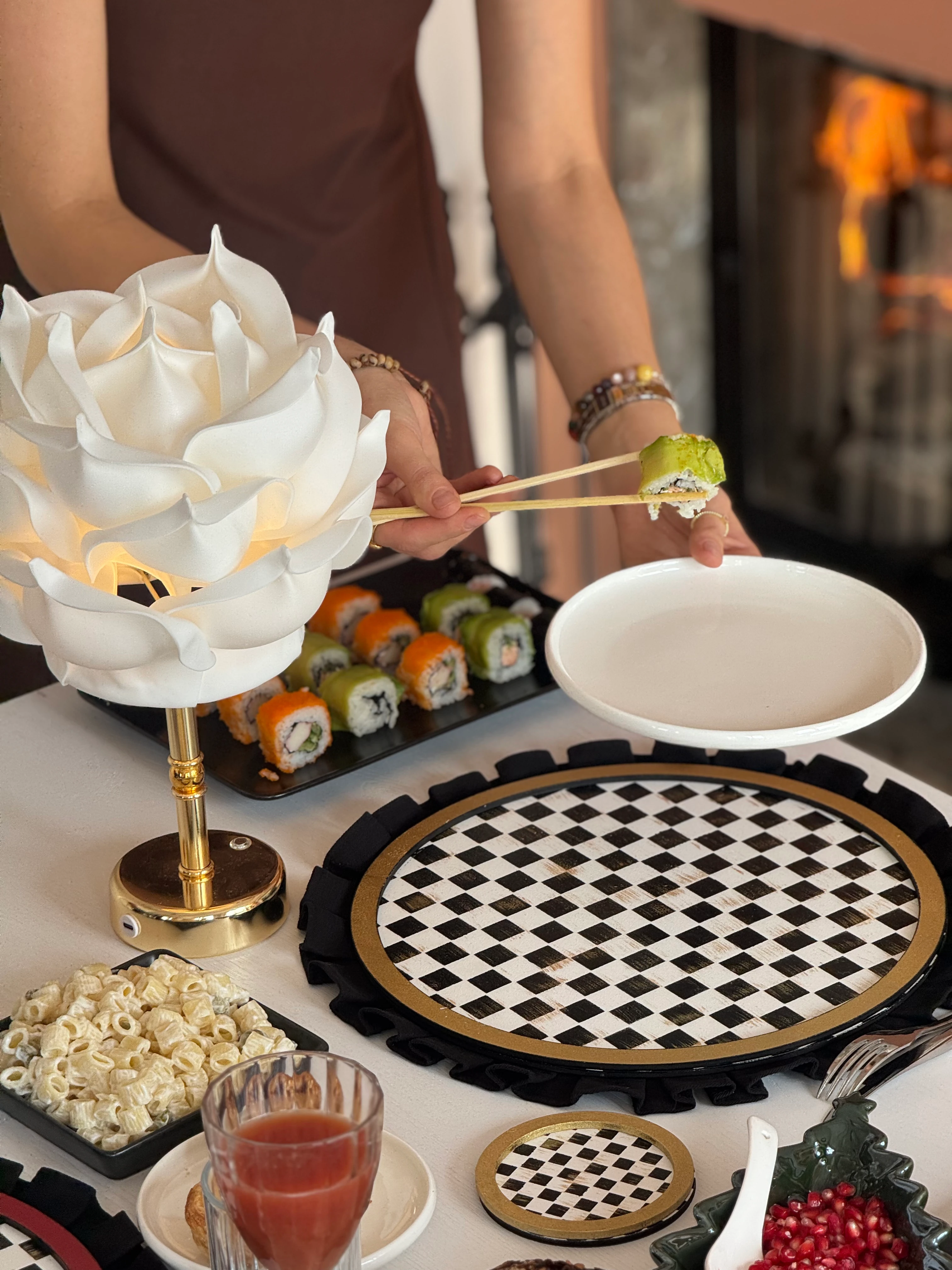 Premium Mackenzie Dama Desen Eskitme Gold Supla