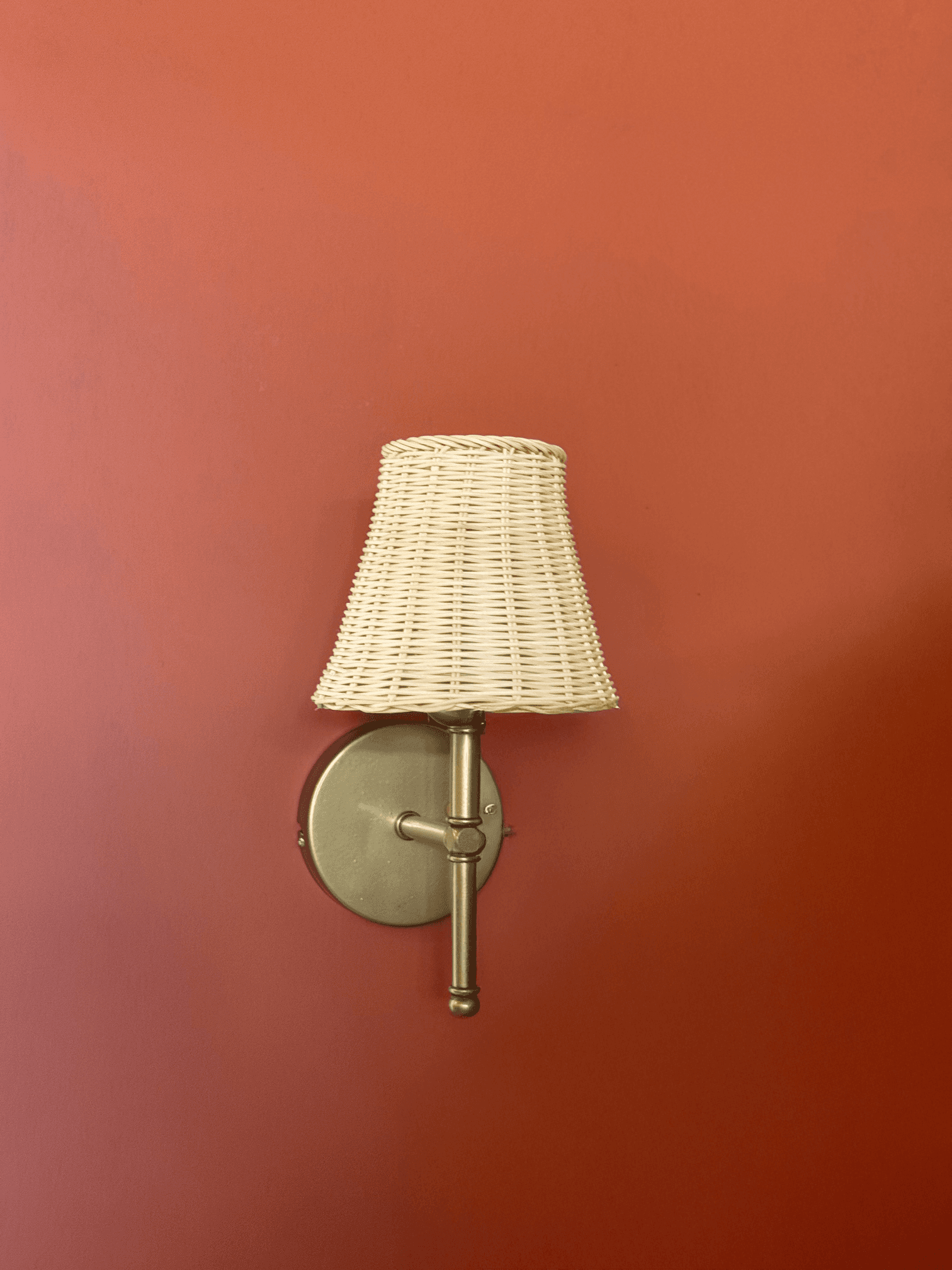 Bohemian Wicker Rattan Handmade Led Sconce