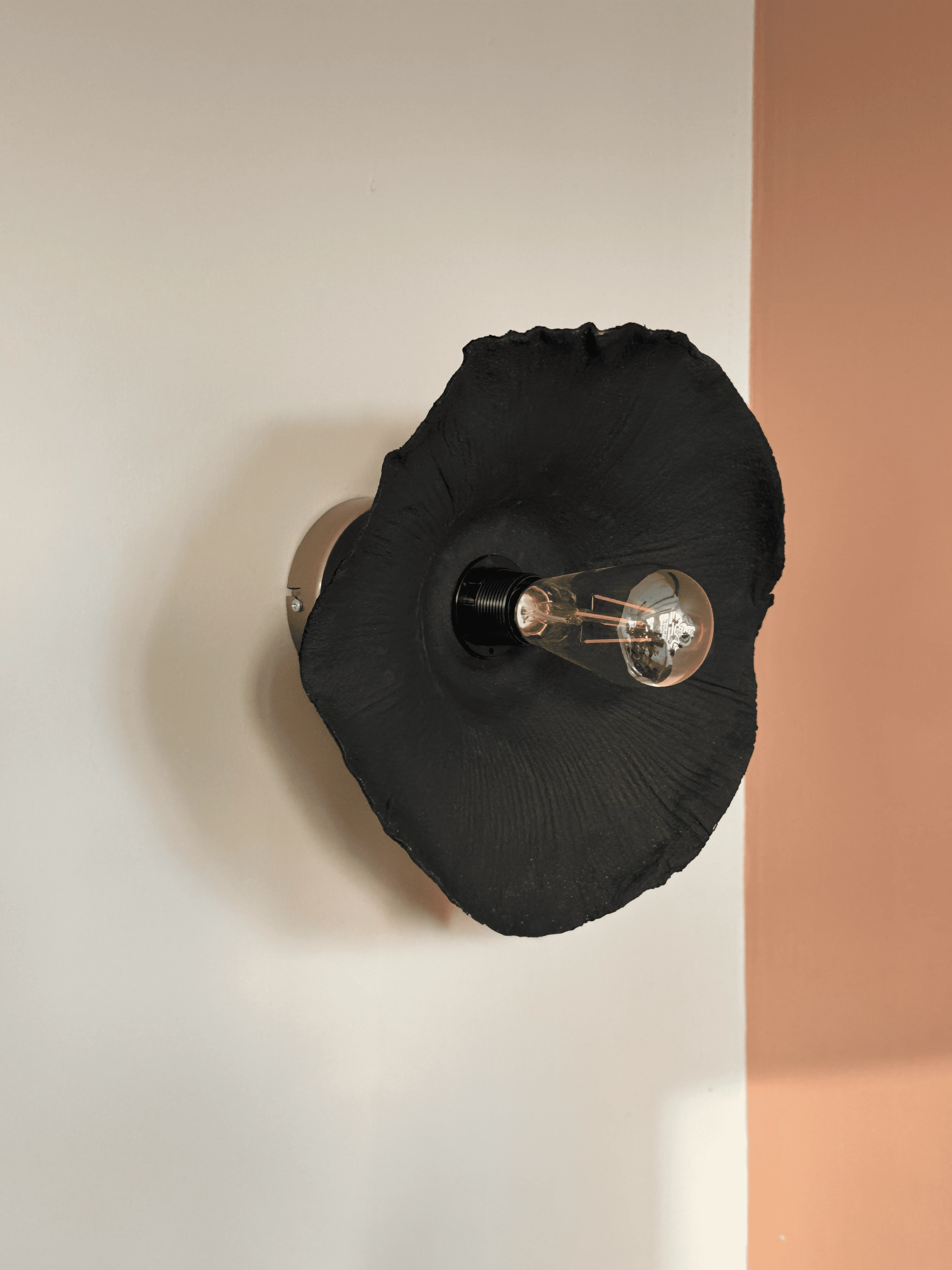 Siyah Avf Dark Flower Tasarım Modern Kablolu Aplik 