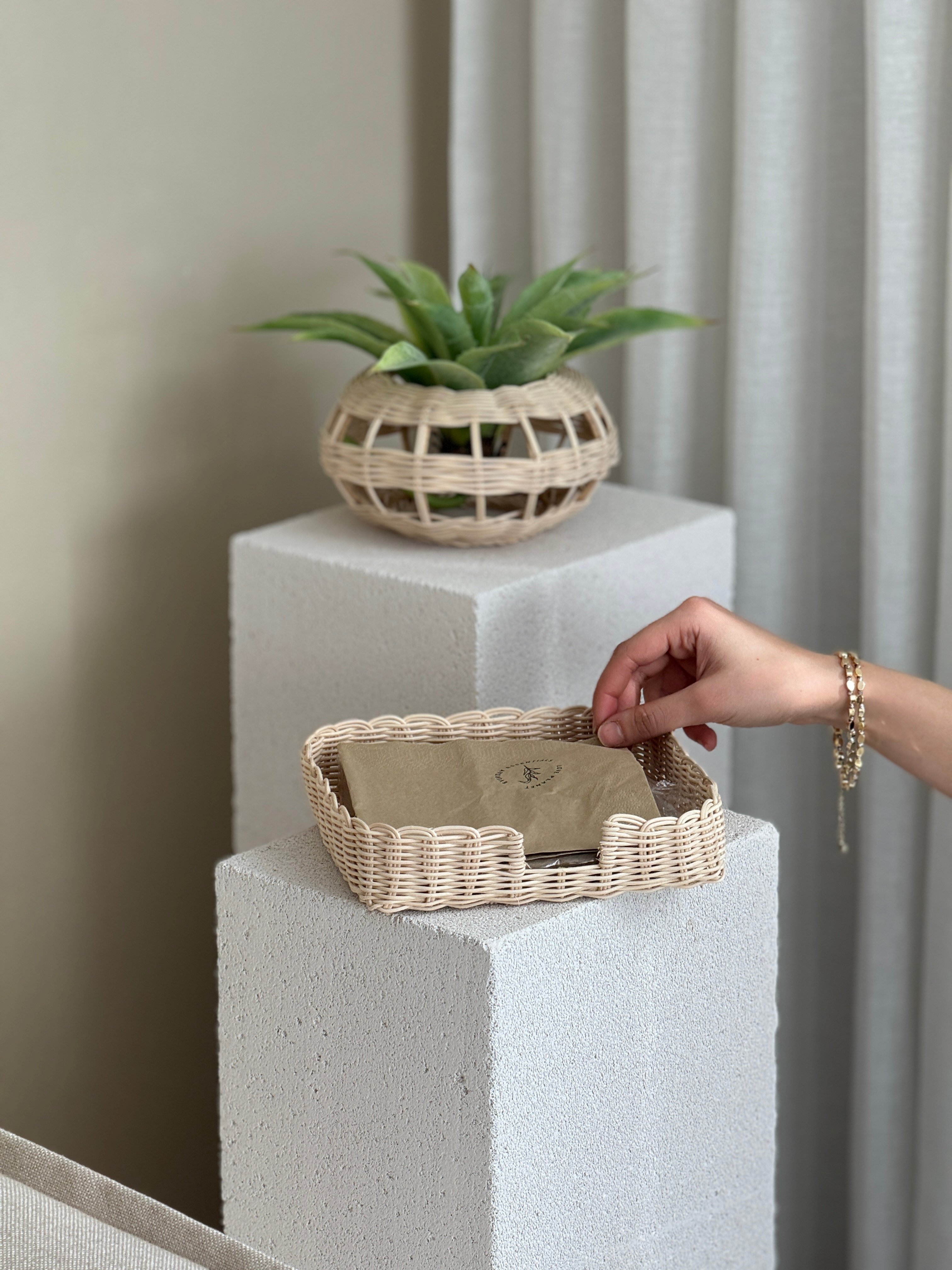 Rattan Napkin Holder