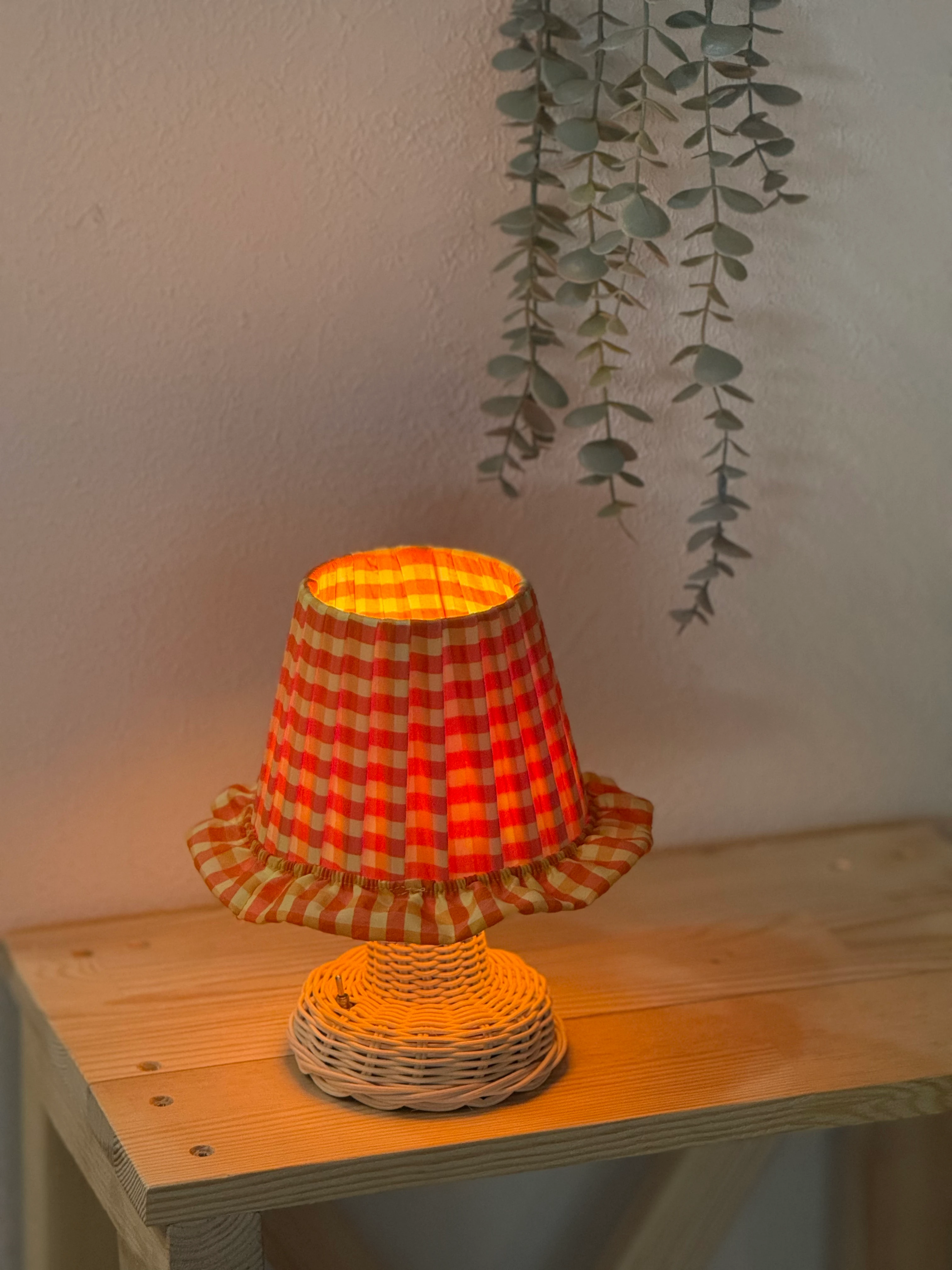 Giallo Turuncu - Sarı Pötikare Kablosuz Pilli Masa Lambası