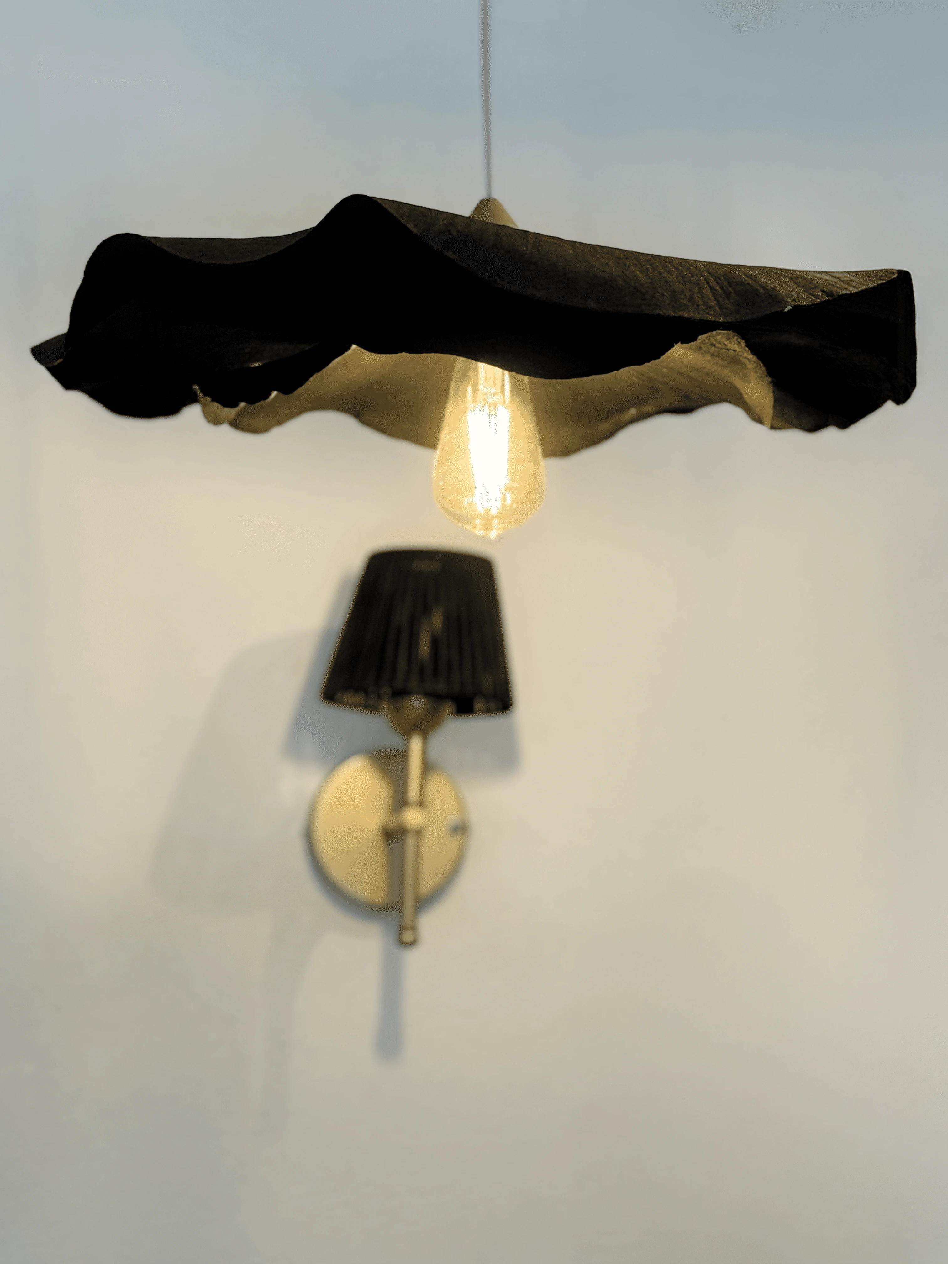 Modern Dark Avf Siyah İki Katlı Sarkıt Avize