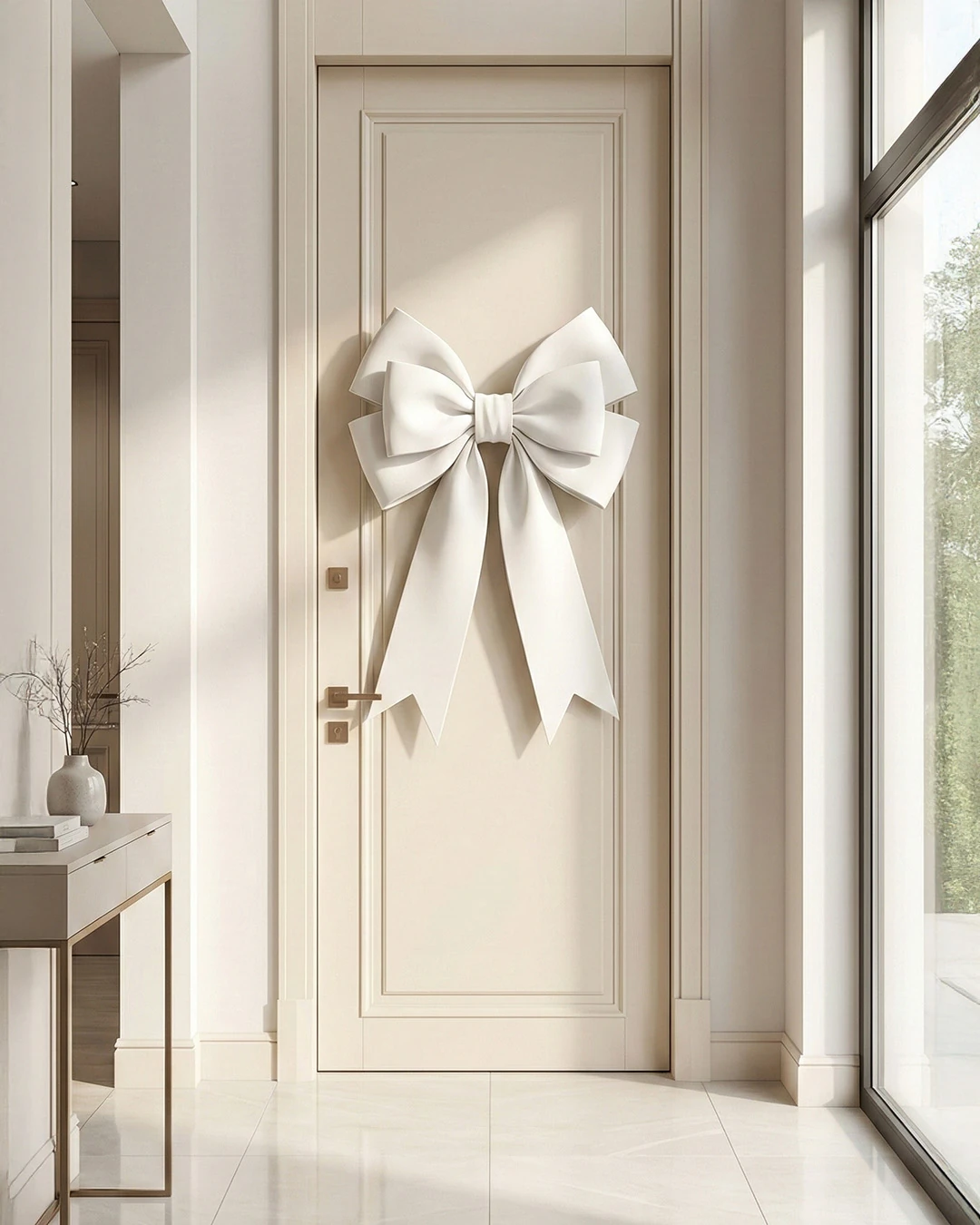 Büyük Dekoratif Eva Fiyonk – 100 cm | Yılbaşı Ağacı, Kapı Süsü, Etkinlik ve Mağaza Dekoru