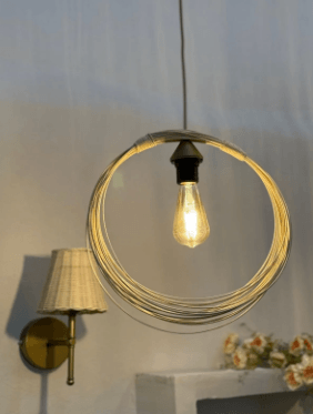 Luna Rattan Bambu Sarkıt Avize