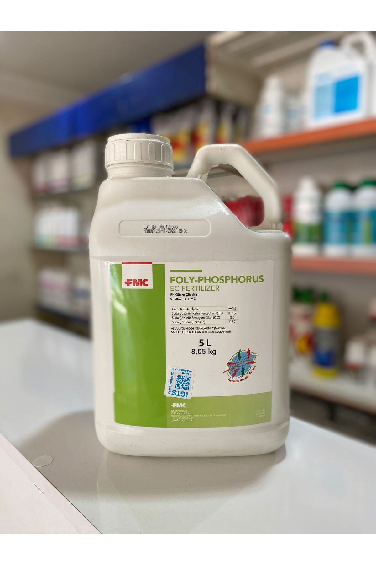 Foly-Phosphorus 5 L / Fosforlu Ağırlıklı Gübre / 0-35.7-5+ME