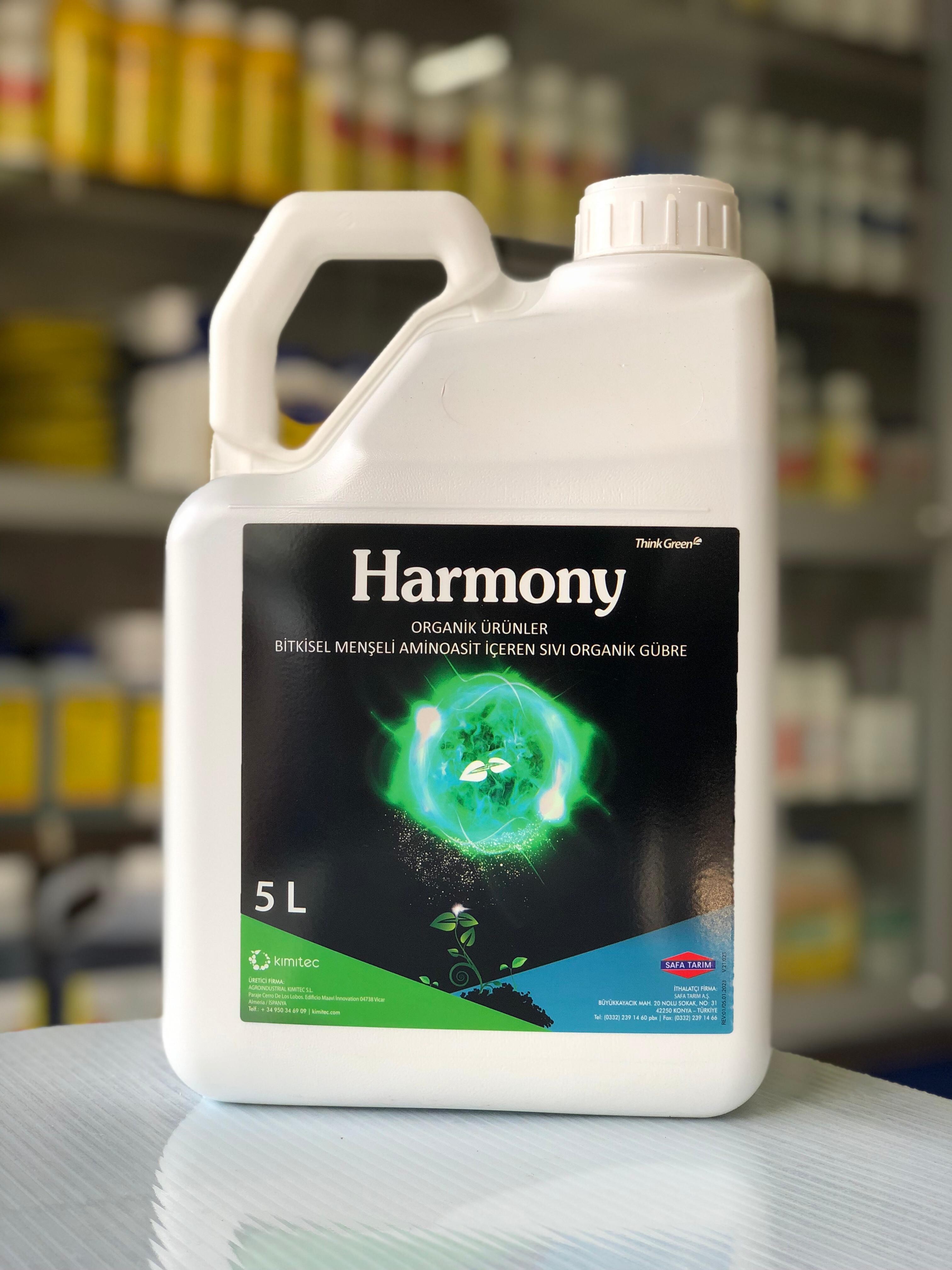 Harmony 5 L - Bitkisel Aminoasit İçeren Sıvı Organik Gübre