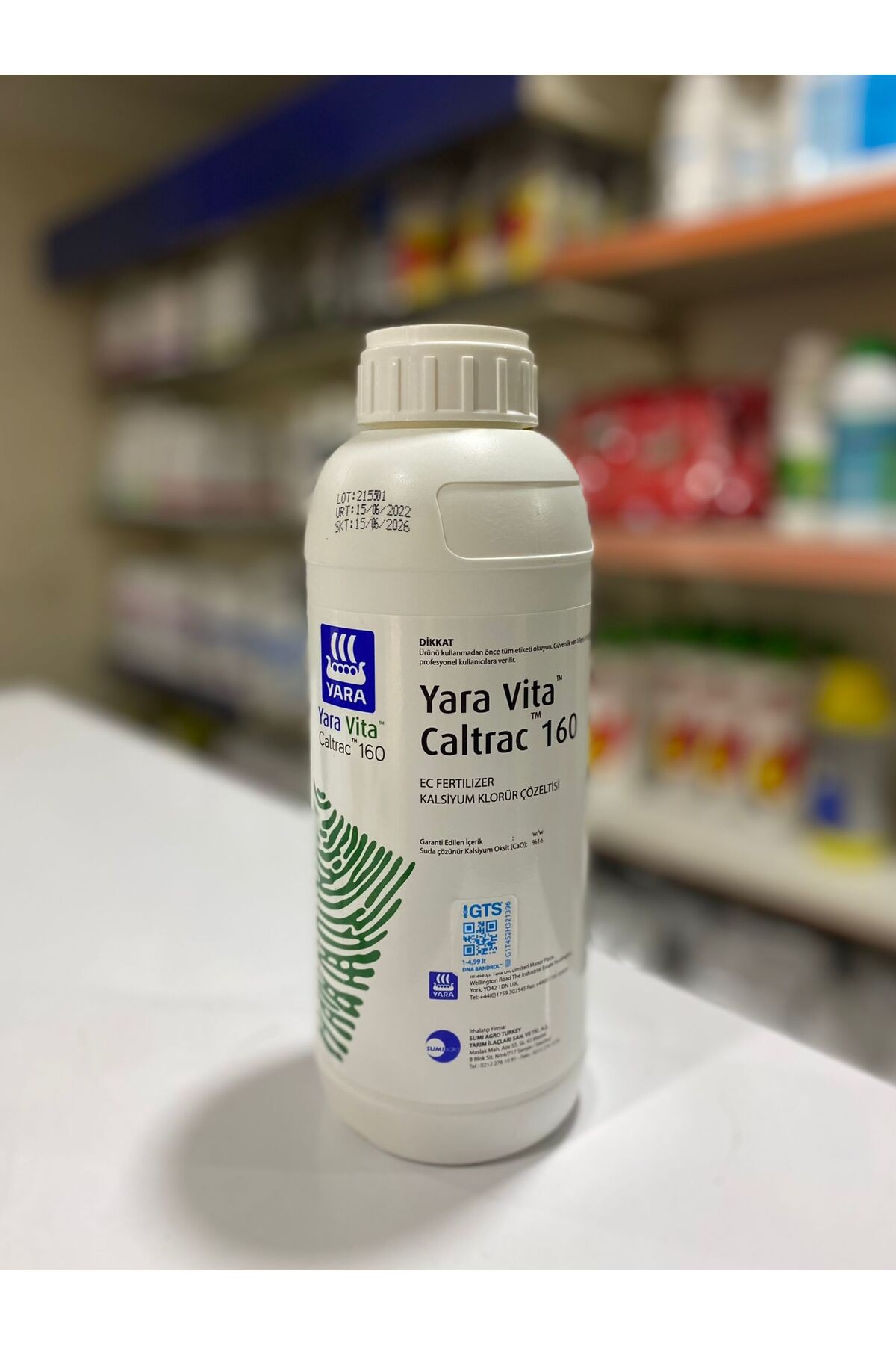 Yara Vita- CALTRAC 160 1 L / KALSİYUM KLORÜR ÇÖZELTİSİ