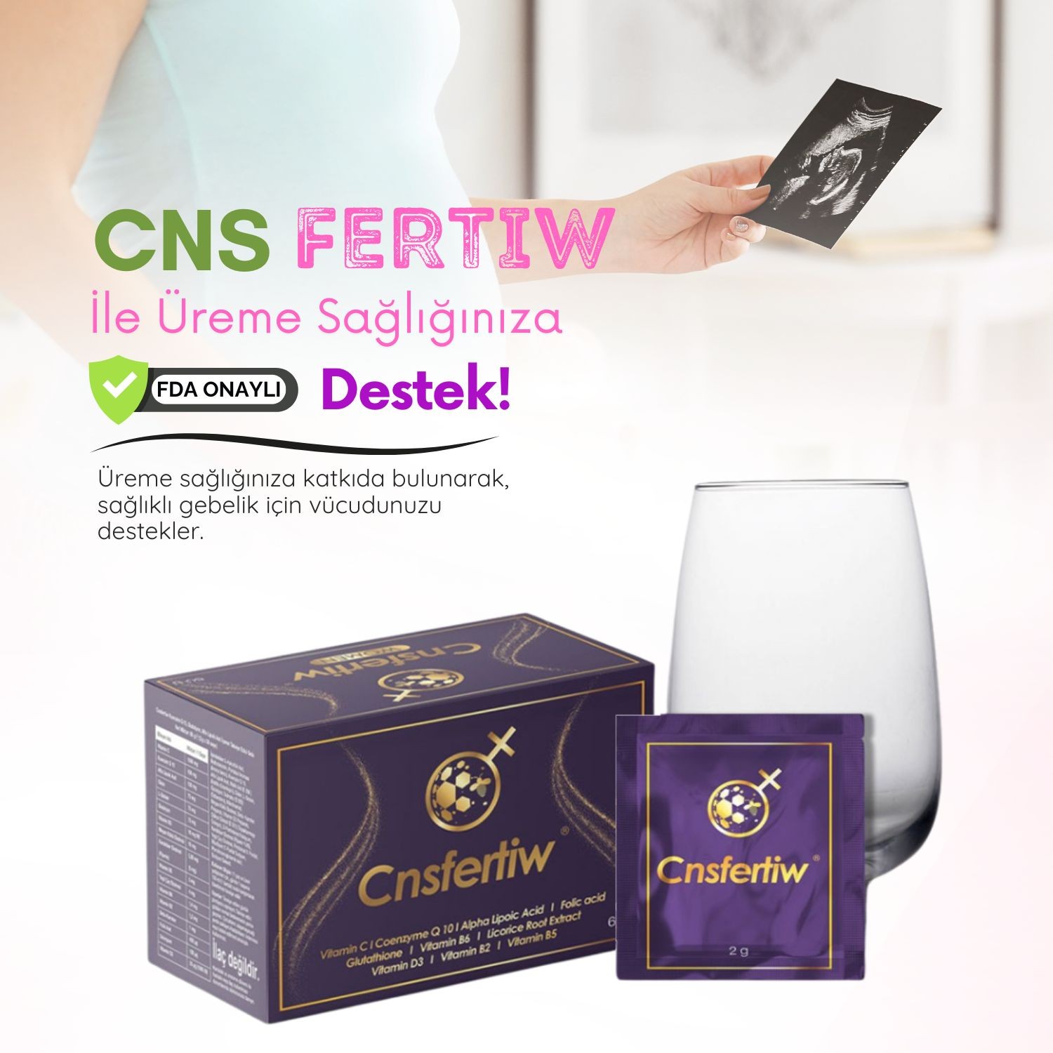 Cns Fertiw + Beew Kadınlar İçin Gebeliği Destekleyici Gıda Takviyesi Paketi