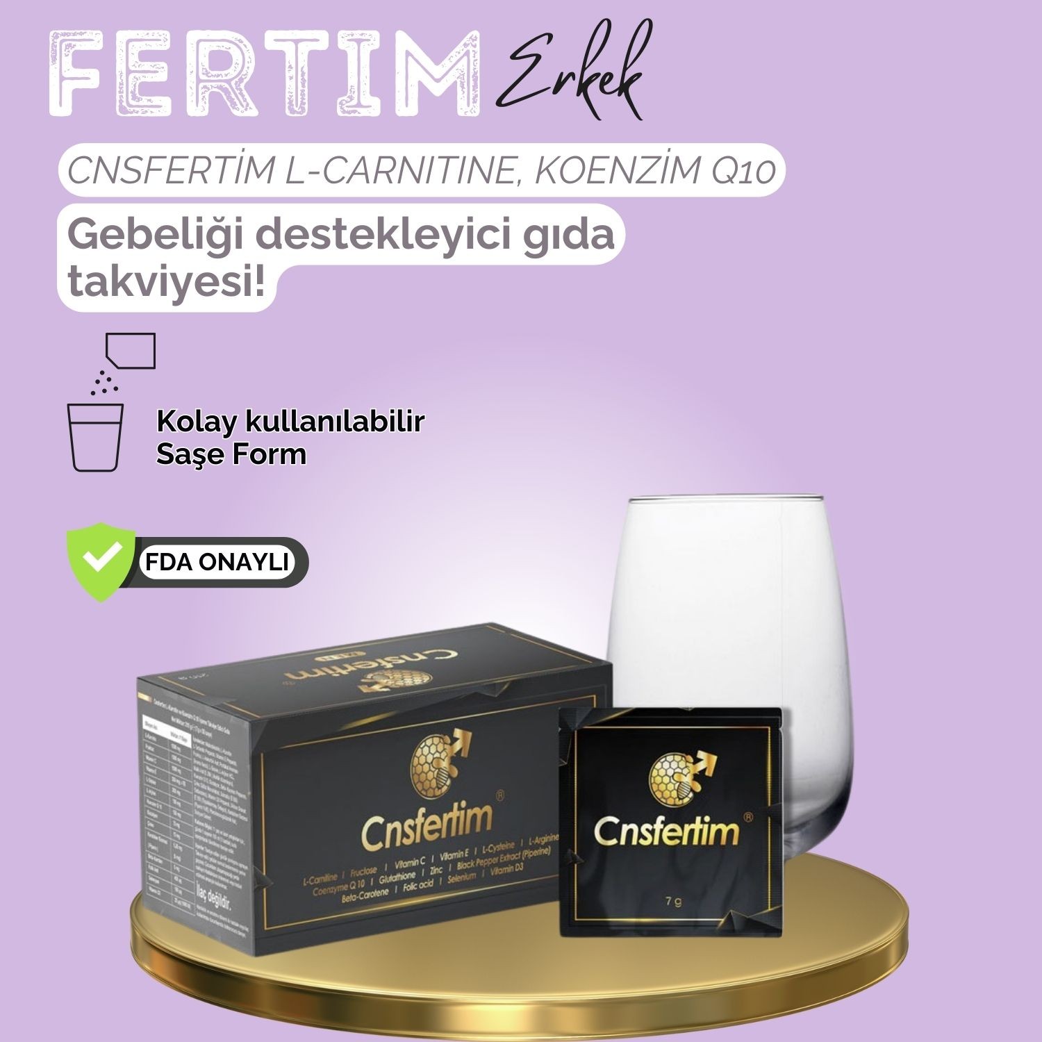 Cns Fertim + Cns Beem Erkeklere Özel Üreme Sağlığı Destekleyici Paket