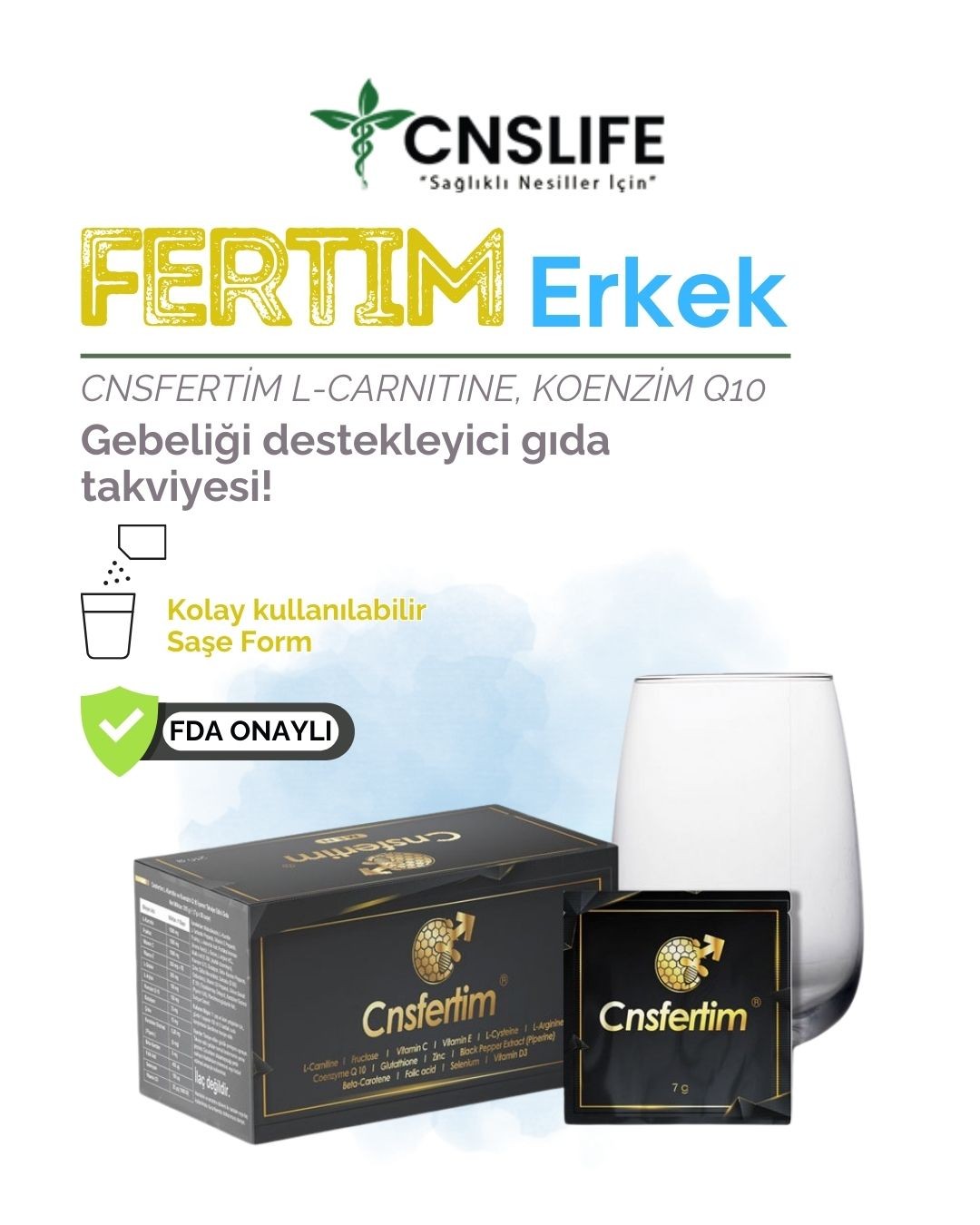 CNSFERTİM Erkek L-CARNİTİNE, KOENZİM Q10