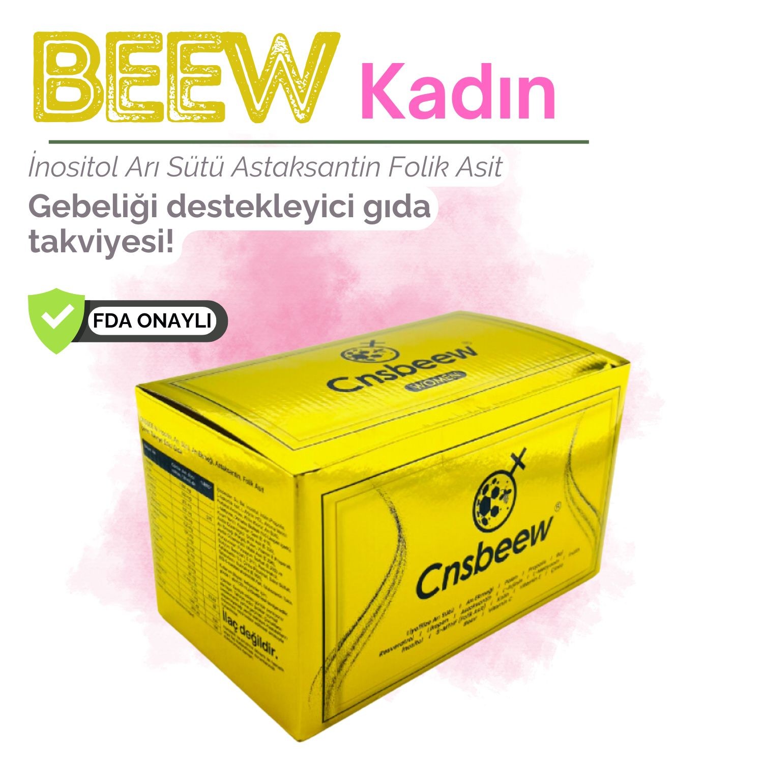 Cns Fertiw + Beew Kadınlar İçin Gebeliği Destekleyici Gıda Takviyesi Paketi