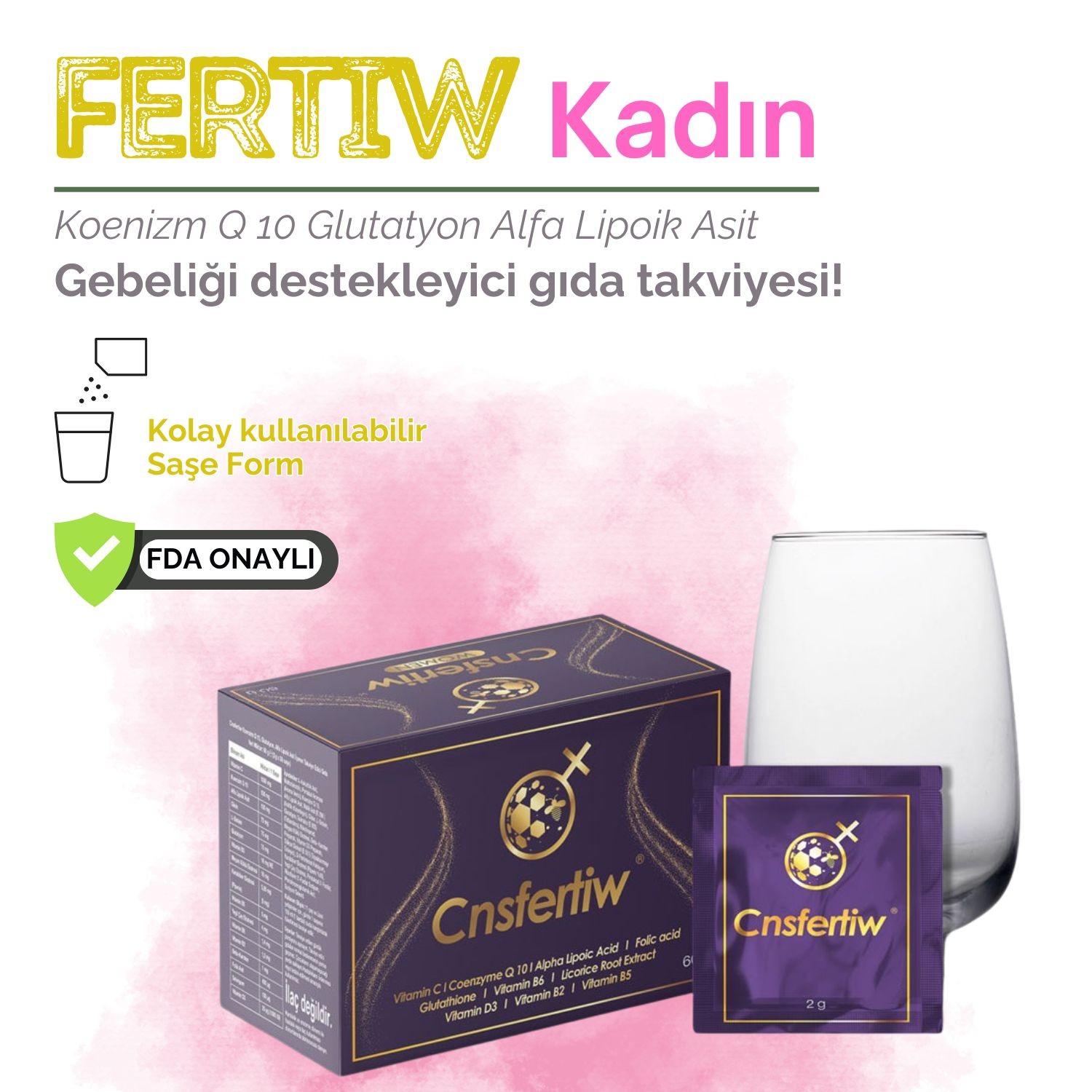 Cns Fertiw + Beew Kadınlar İçin Gebeliği Destekleyici Gıda Takviyesi Paketi