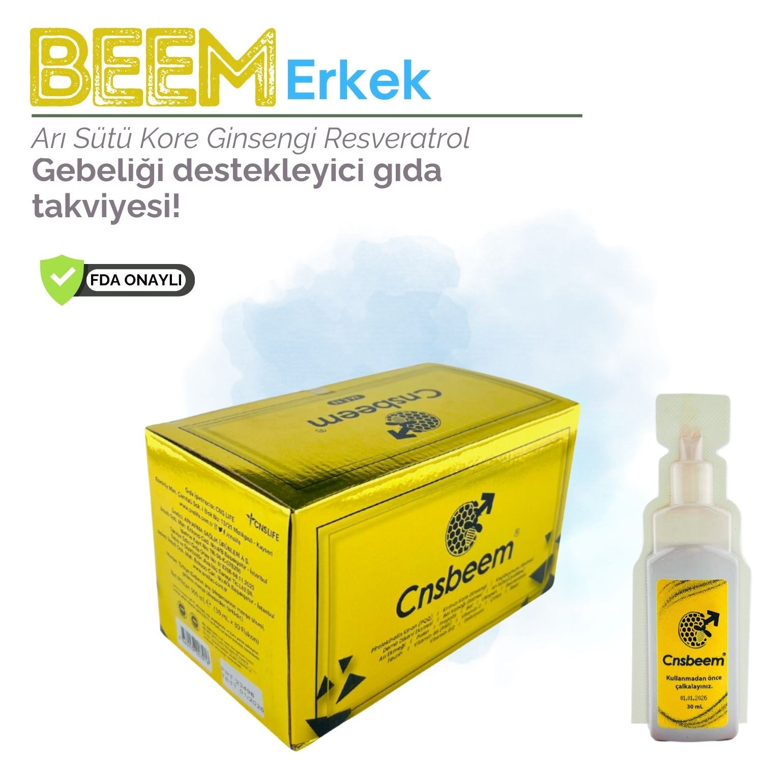 Cns Fertim + Cns Beem Erkeklere Özel Üreme Sağlığı Destekleyici Paket